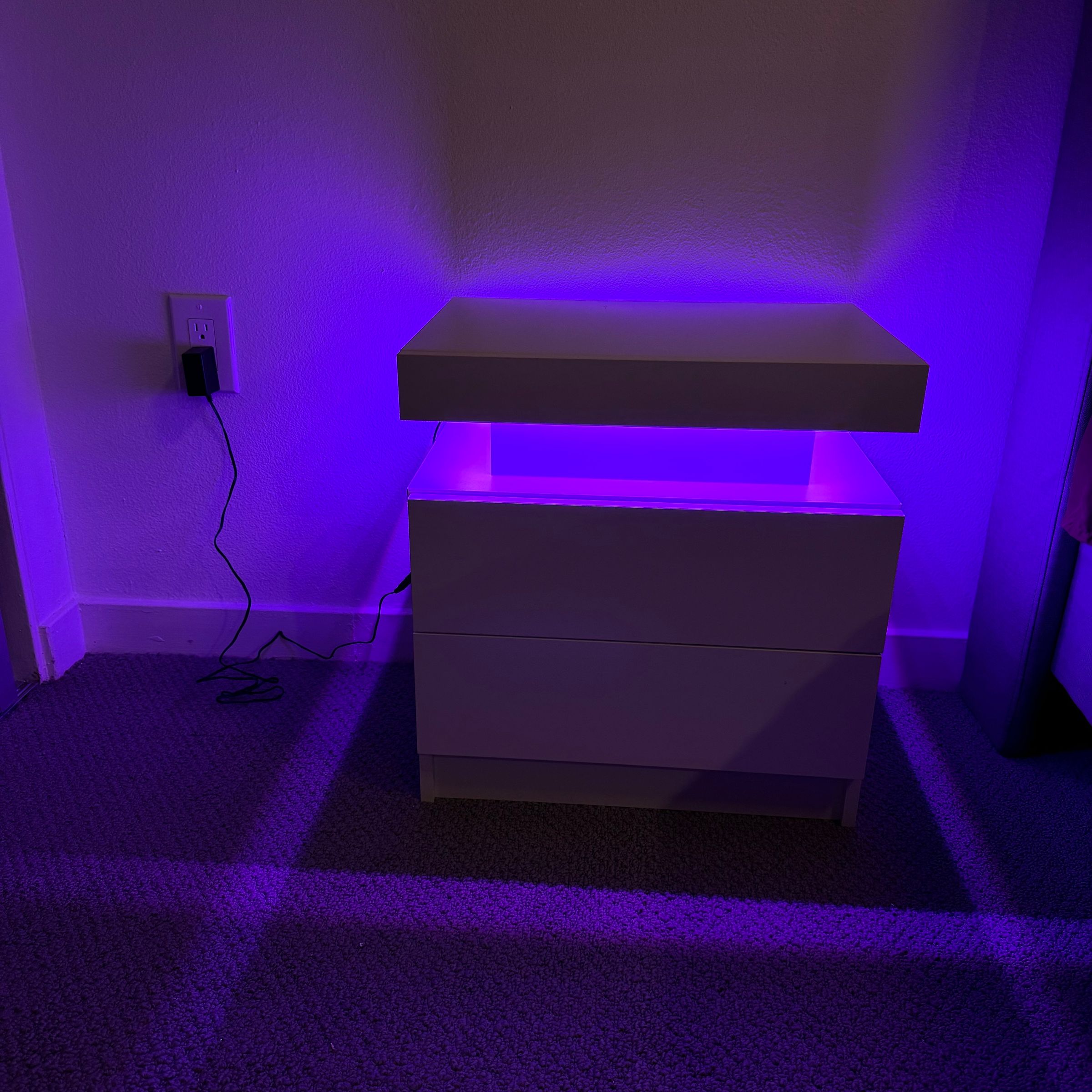 LED Nightstand Assembly