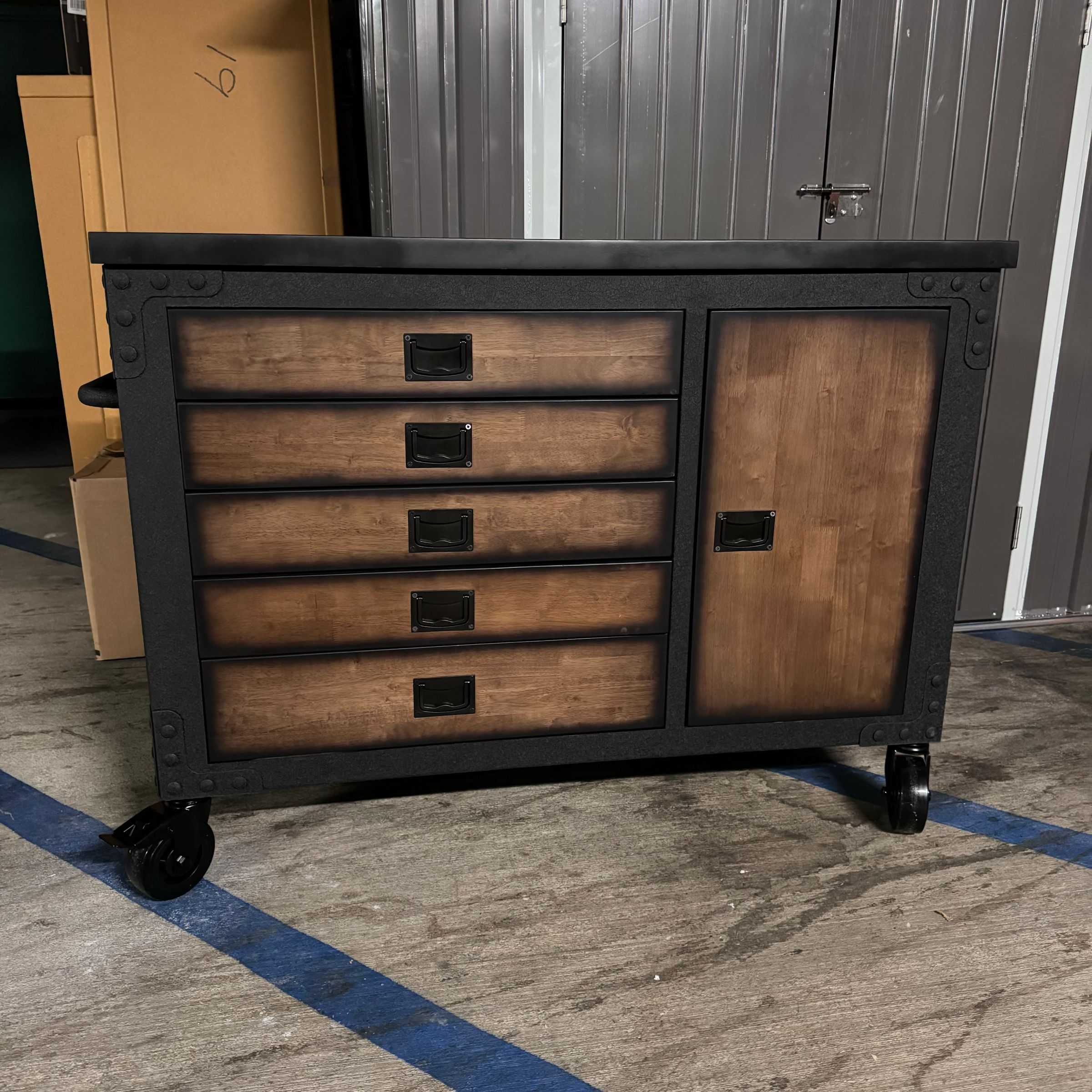 Industrial Style Dresser Assembly