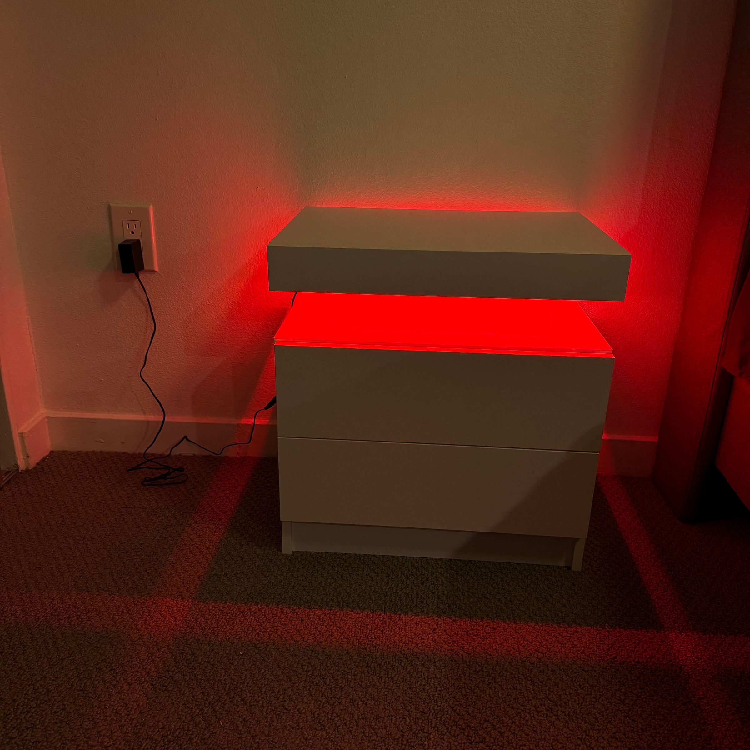 LED Nightstand Assembly