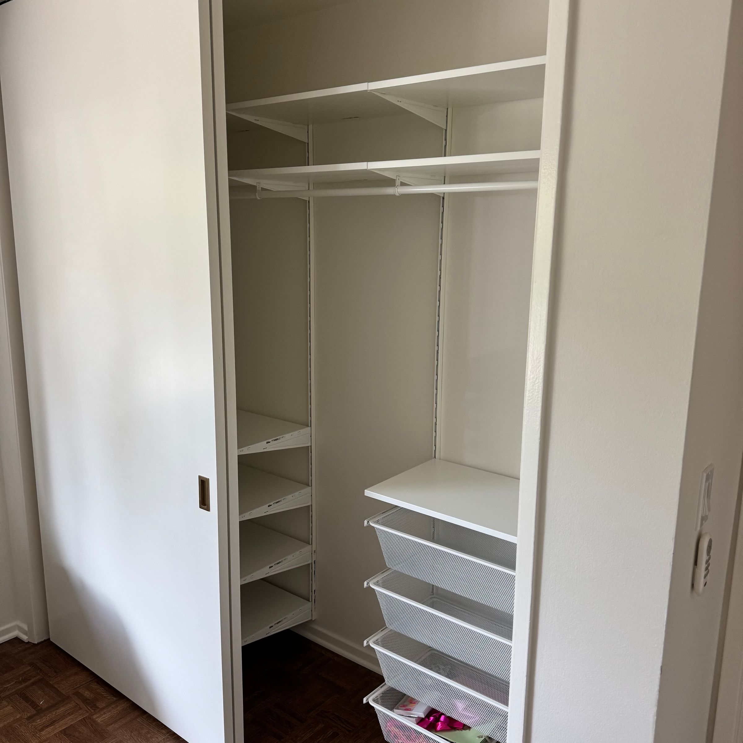 Reach-In Closet System Assembly
