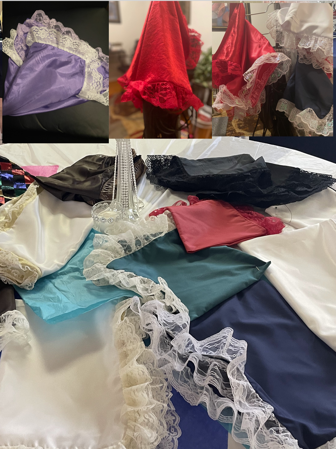 Multi-Colorful Ruffle Scarfs