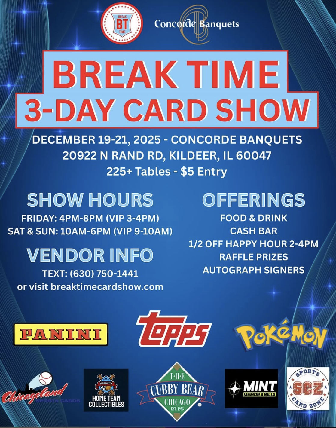 Break Time Card Show