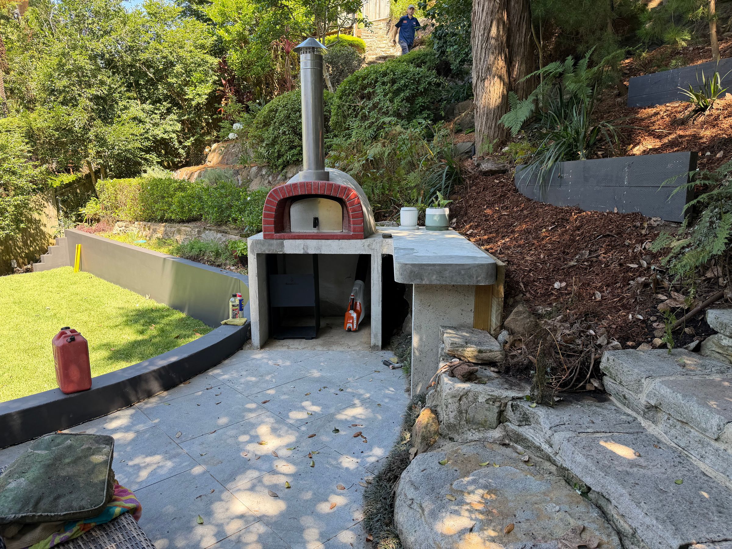 Pizza oven progress photo