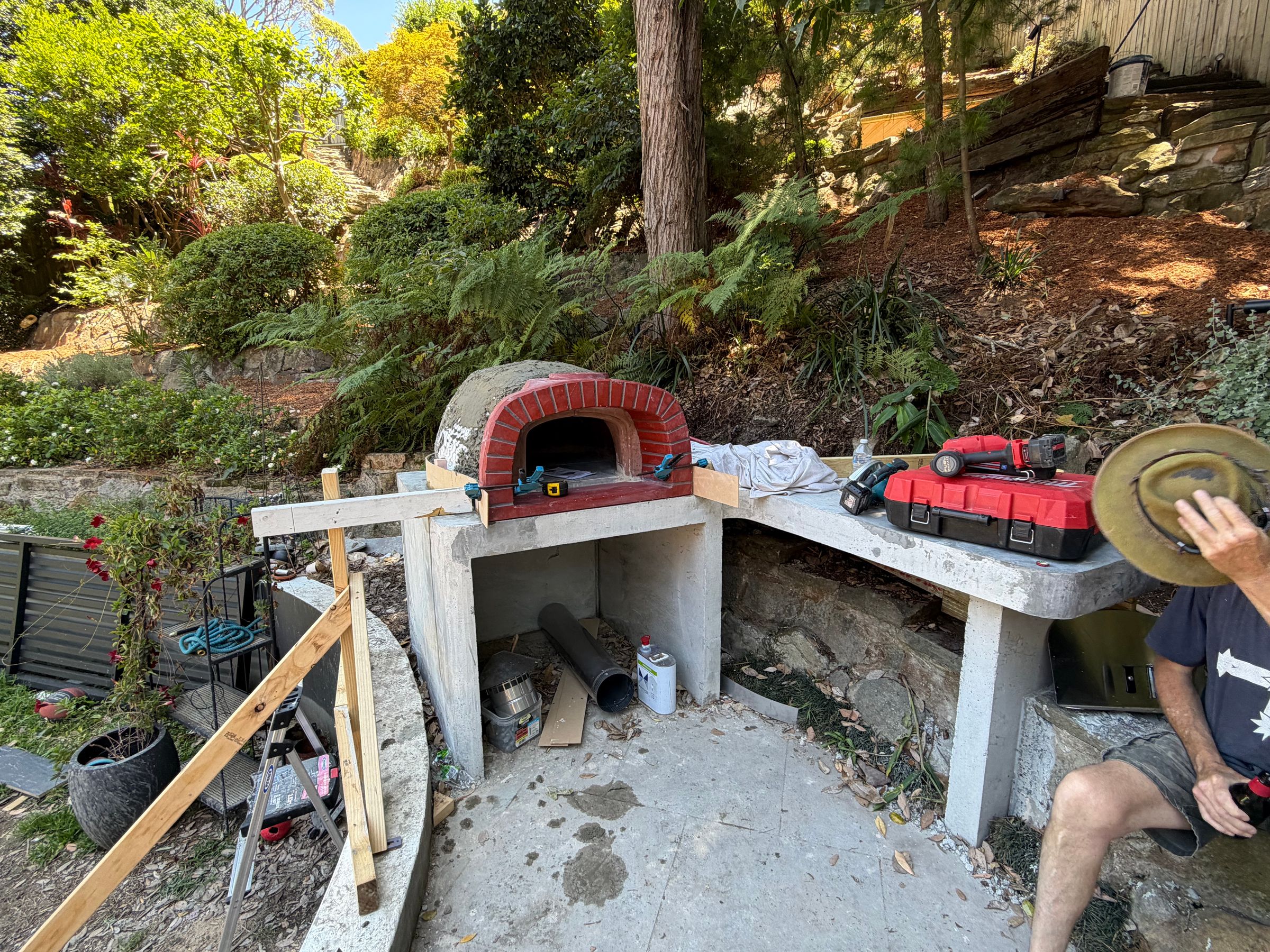 Pizza oven progress photo