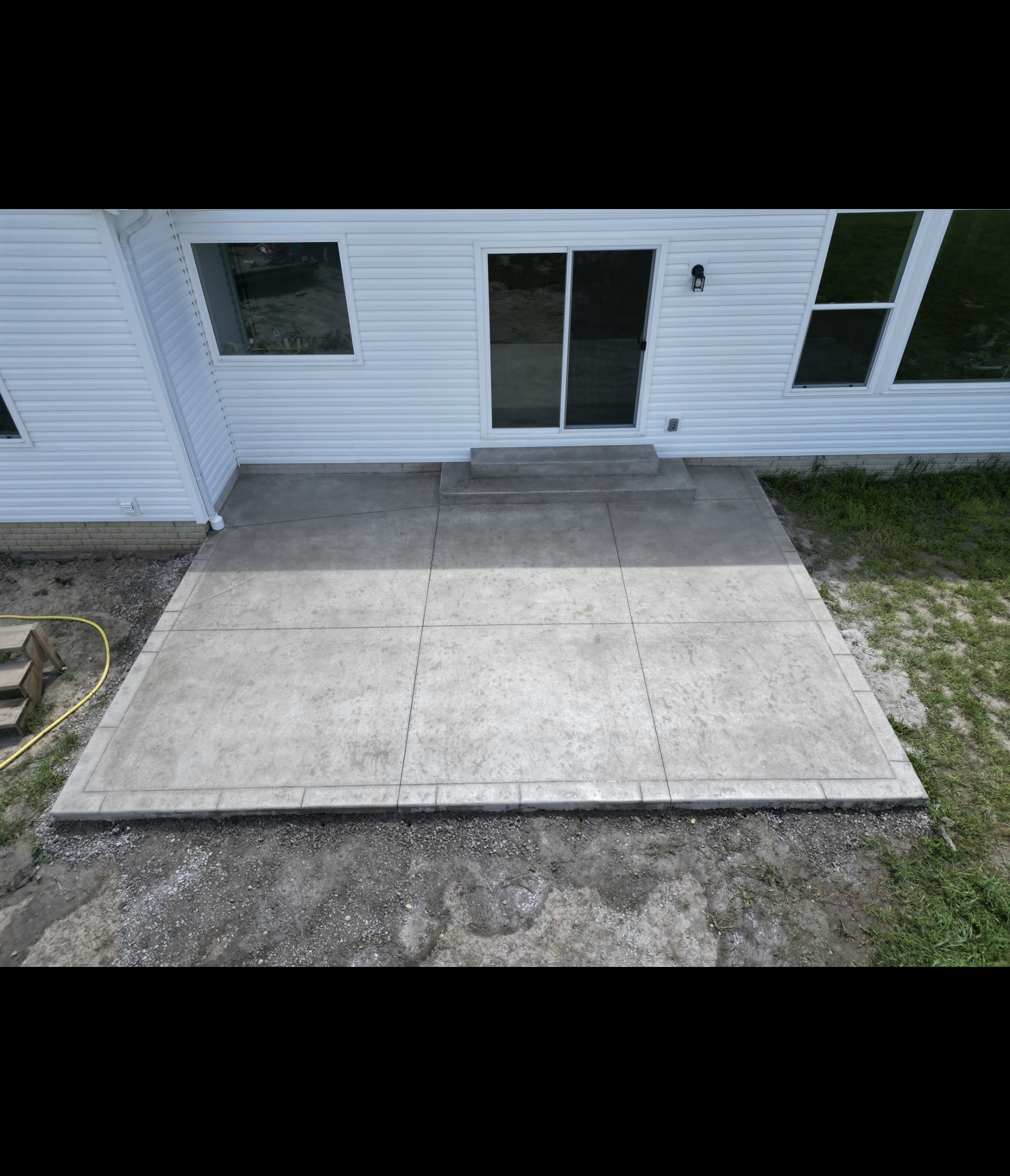 Custom back patio 