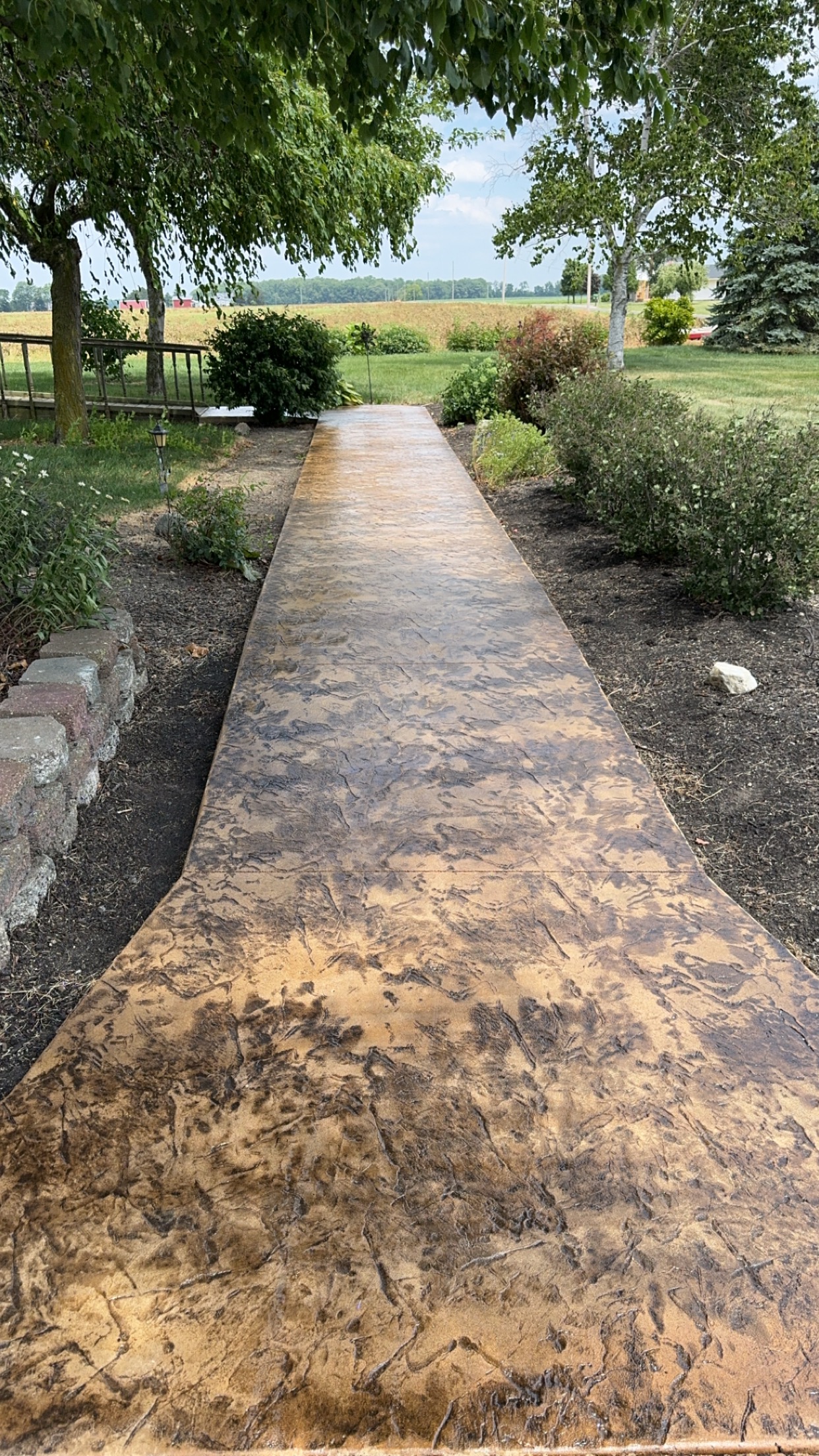 textured sidewalks