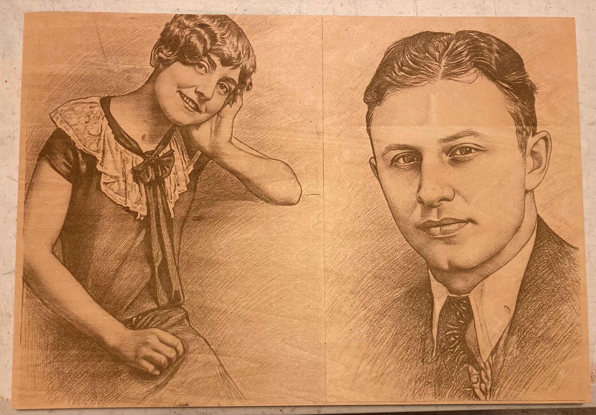 Engraved on Basswood/Plywood