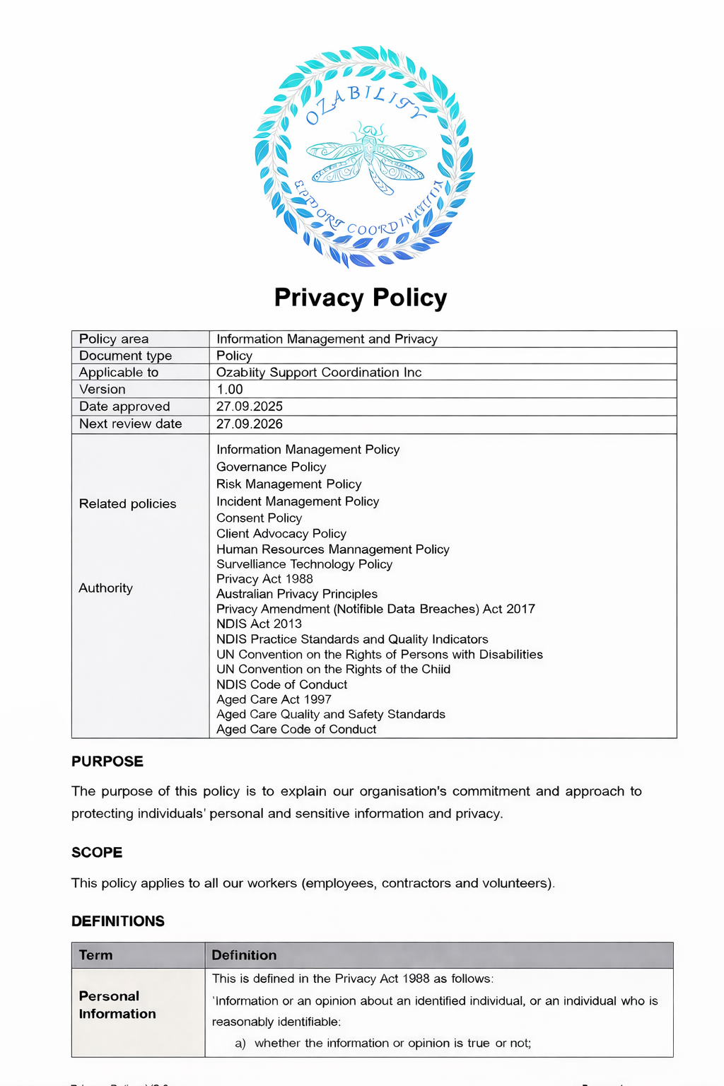 Ozability Support Coordination's image