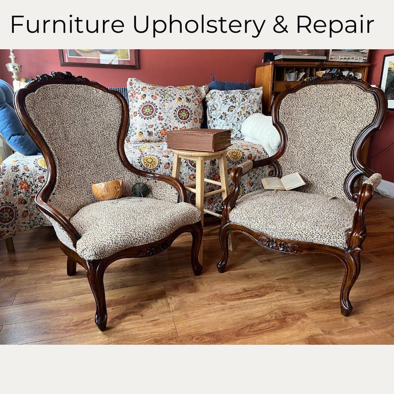 Antique His & Hers Chair Refinish