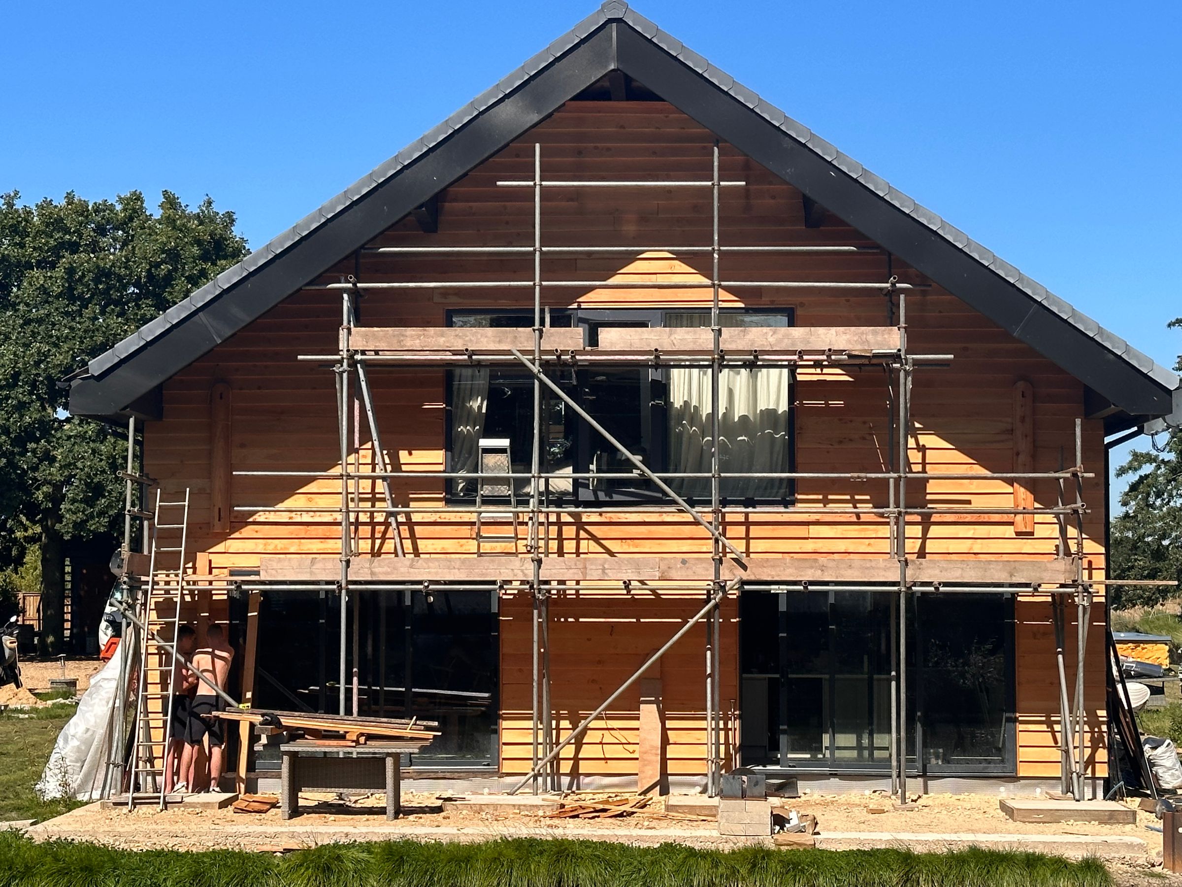 Waterside, South facing ash facia replacement & balcony