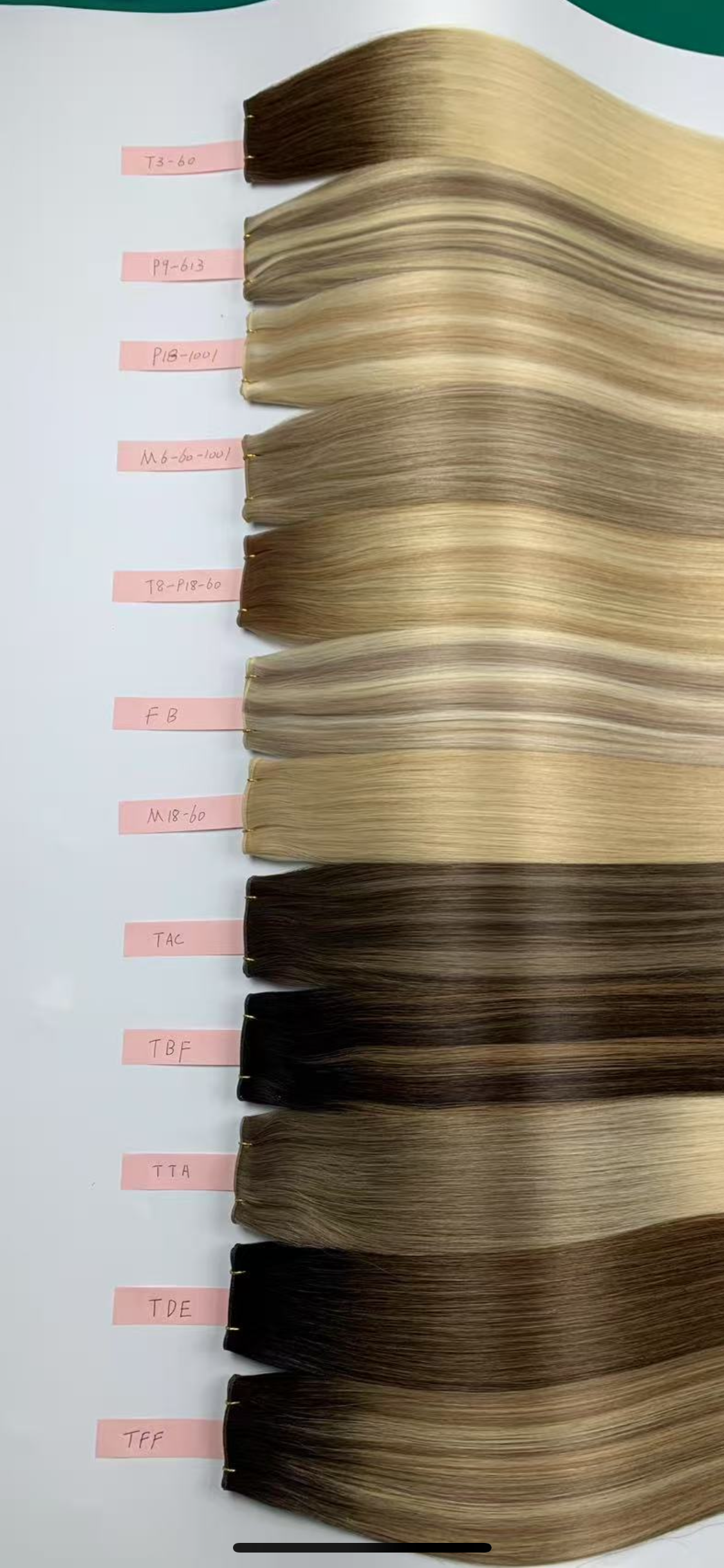 Professional-grade tape-in 100% real human hair for natural-looking results - Invisible Injected Tape 50g - 100g size 14”-26” coming with Available in multiple shades from platinum blonde to dark black.