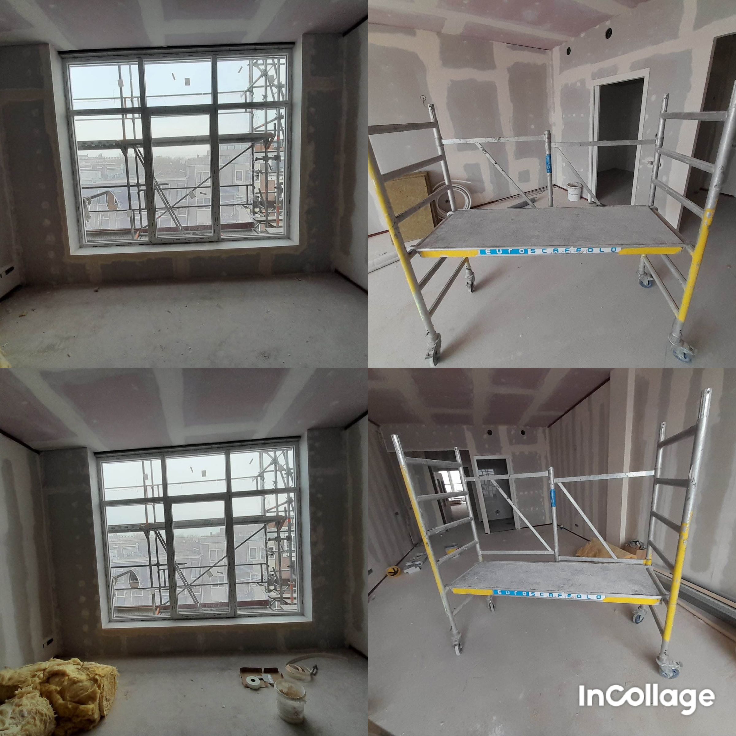 Filling of joints of plasterboard class B