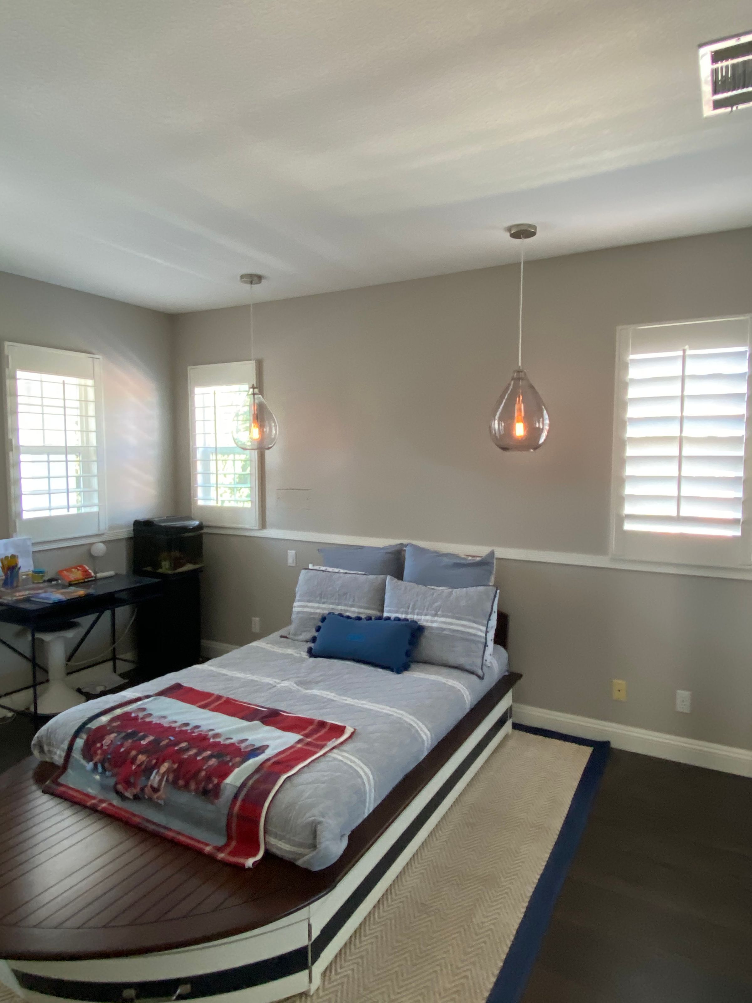 Bedroom Pendant Lighting Installation