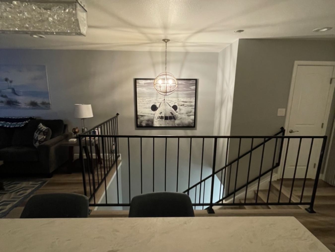 Stairwell Pendant Lighting Installation