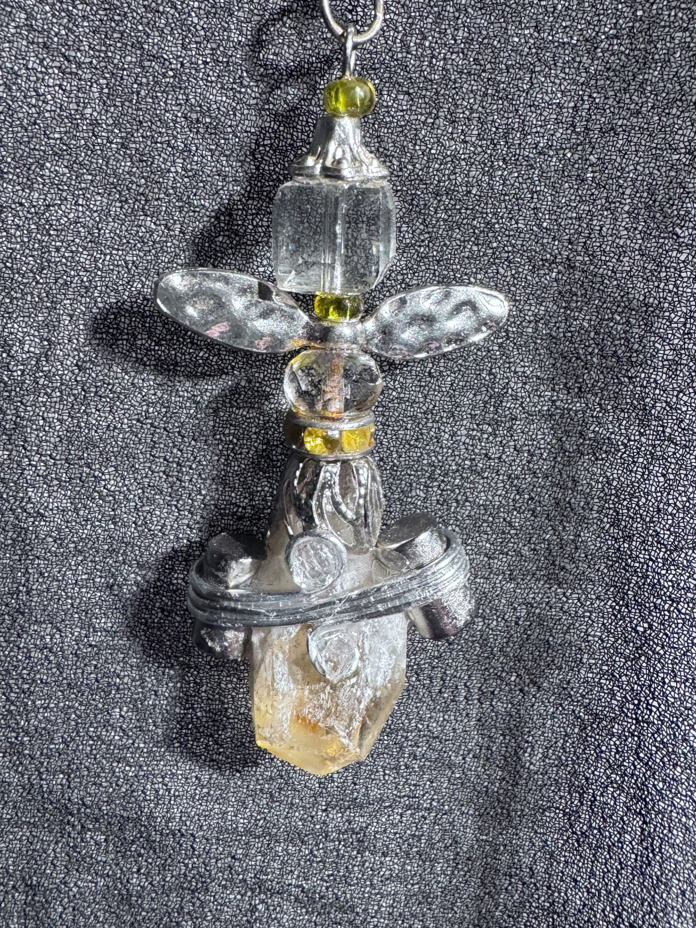 Golden Striations within Quartz