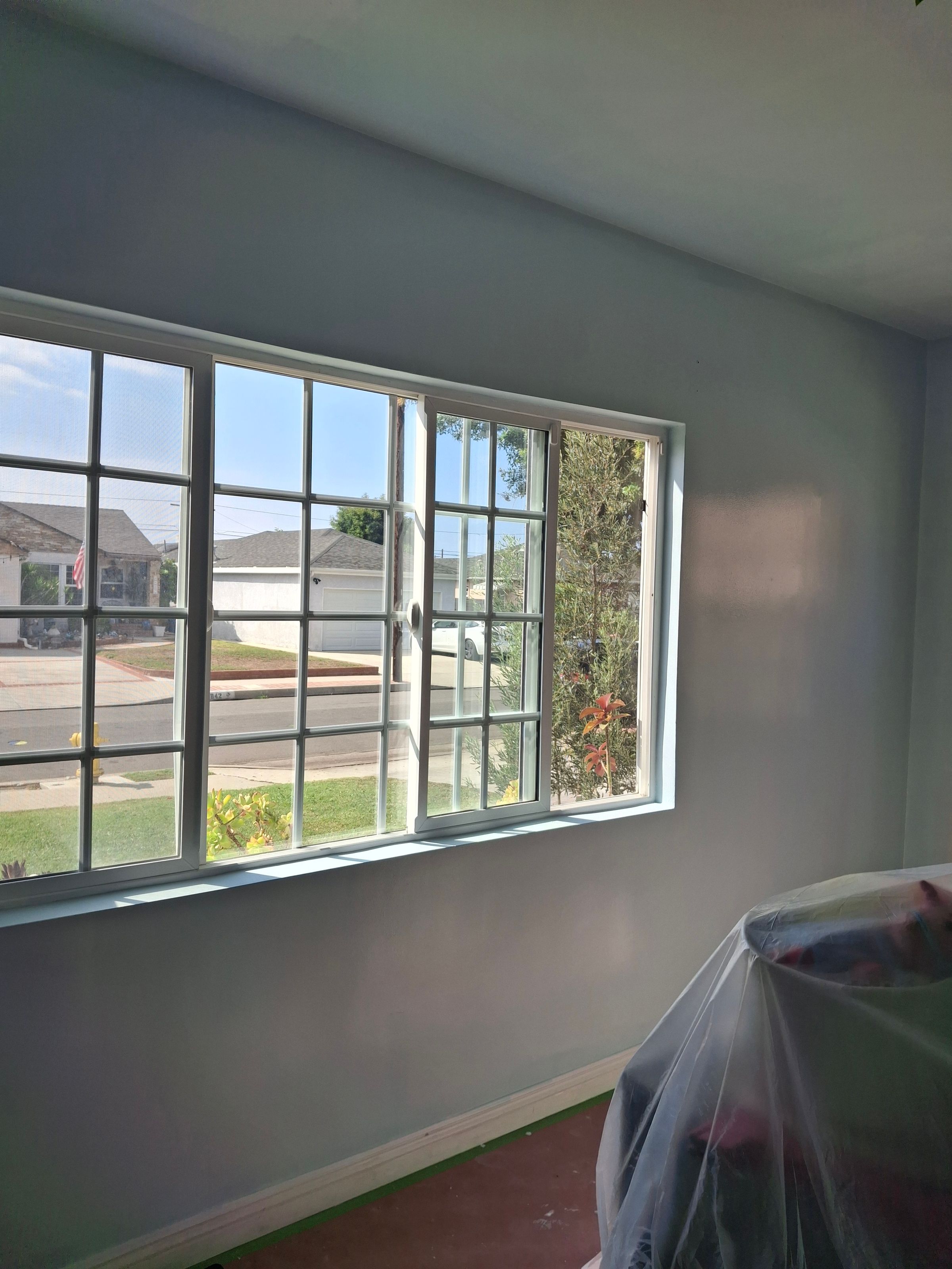 After painting – bright natural light interior, Los Angeles area