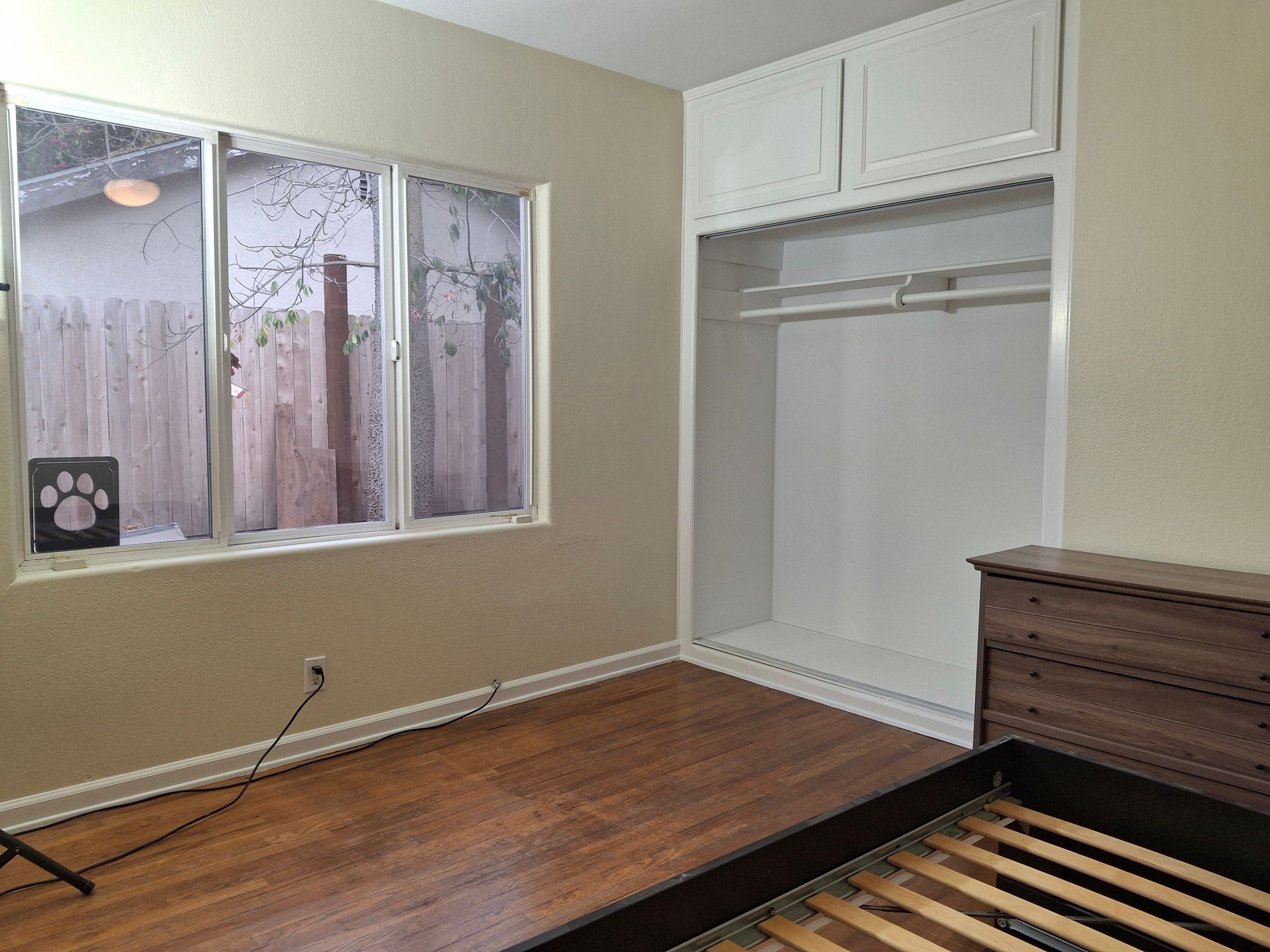 Completed bedroom – bright neutral interior, Los Angeles County