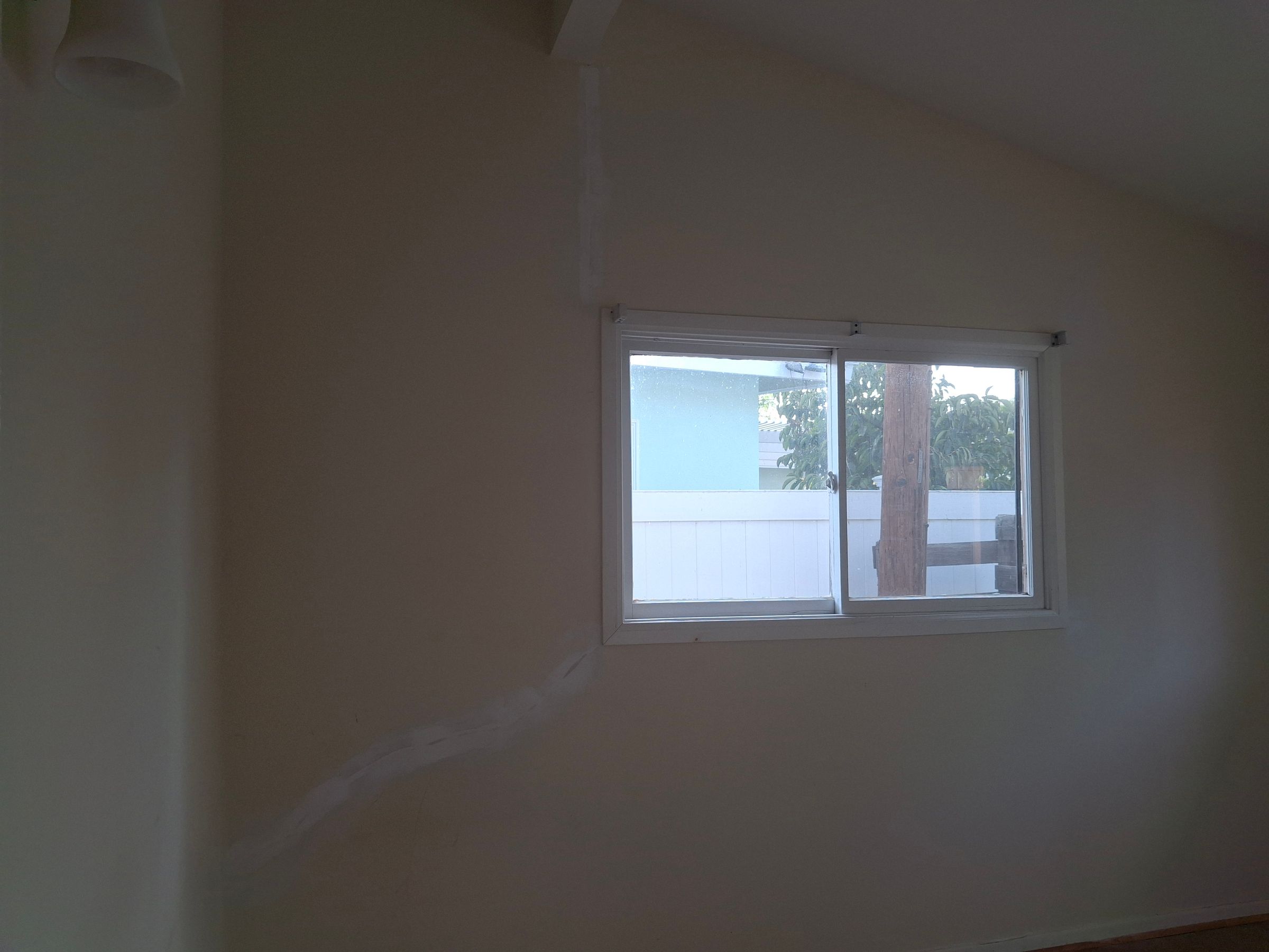 Before – interior painting prep, living room, Los Angeles CA