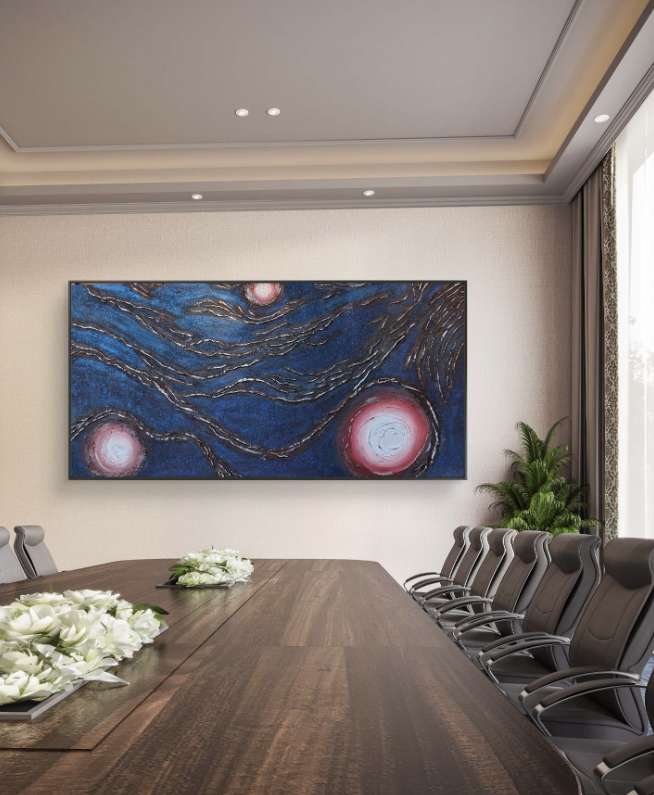 Large abstract artwork – modern interior wall decoration Los Angeles