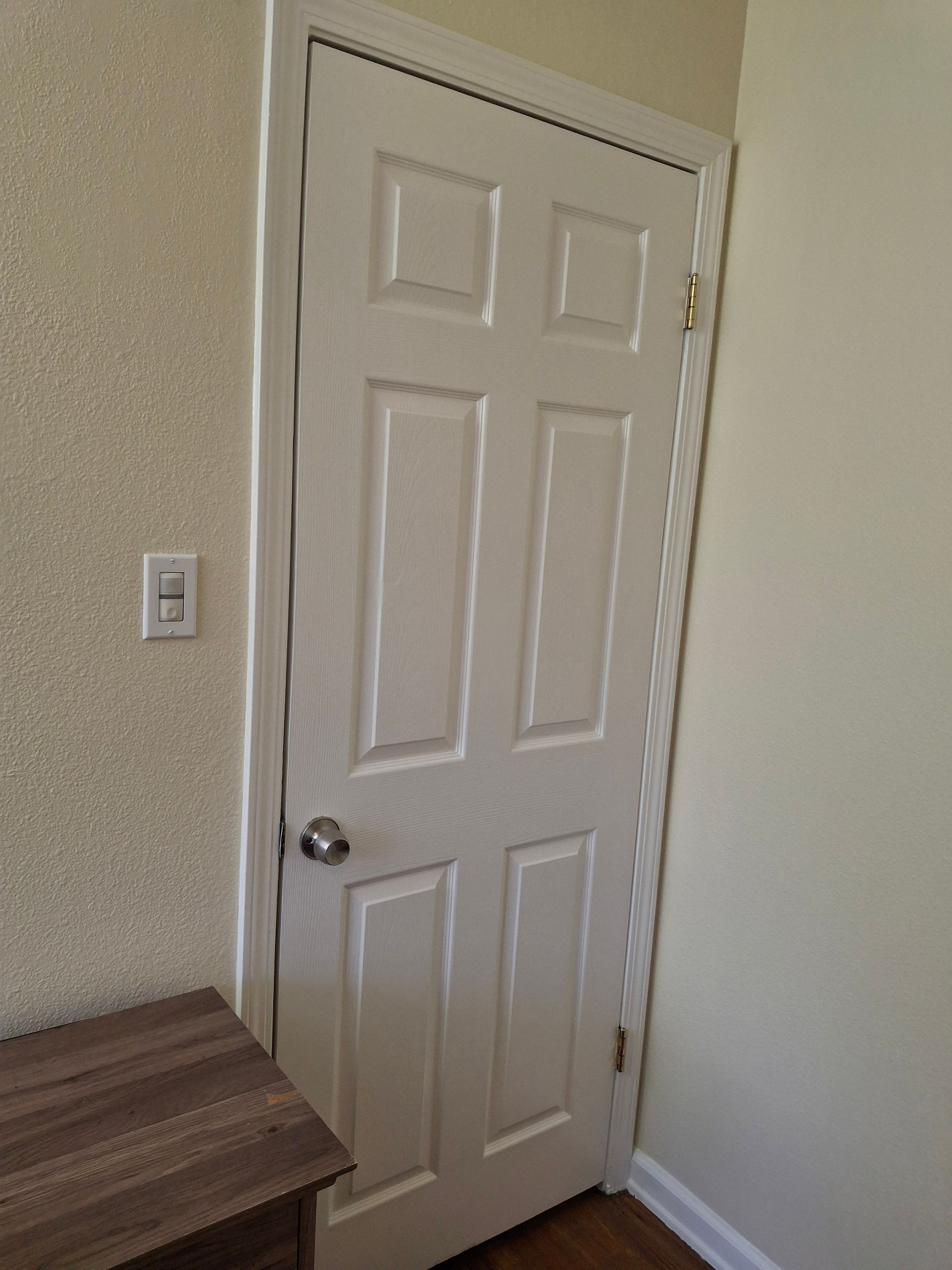Door and trim painting – residential home improvement project