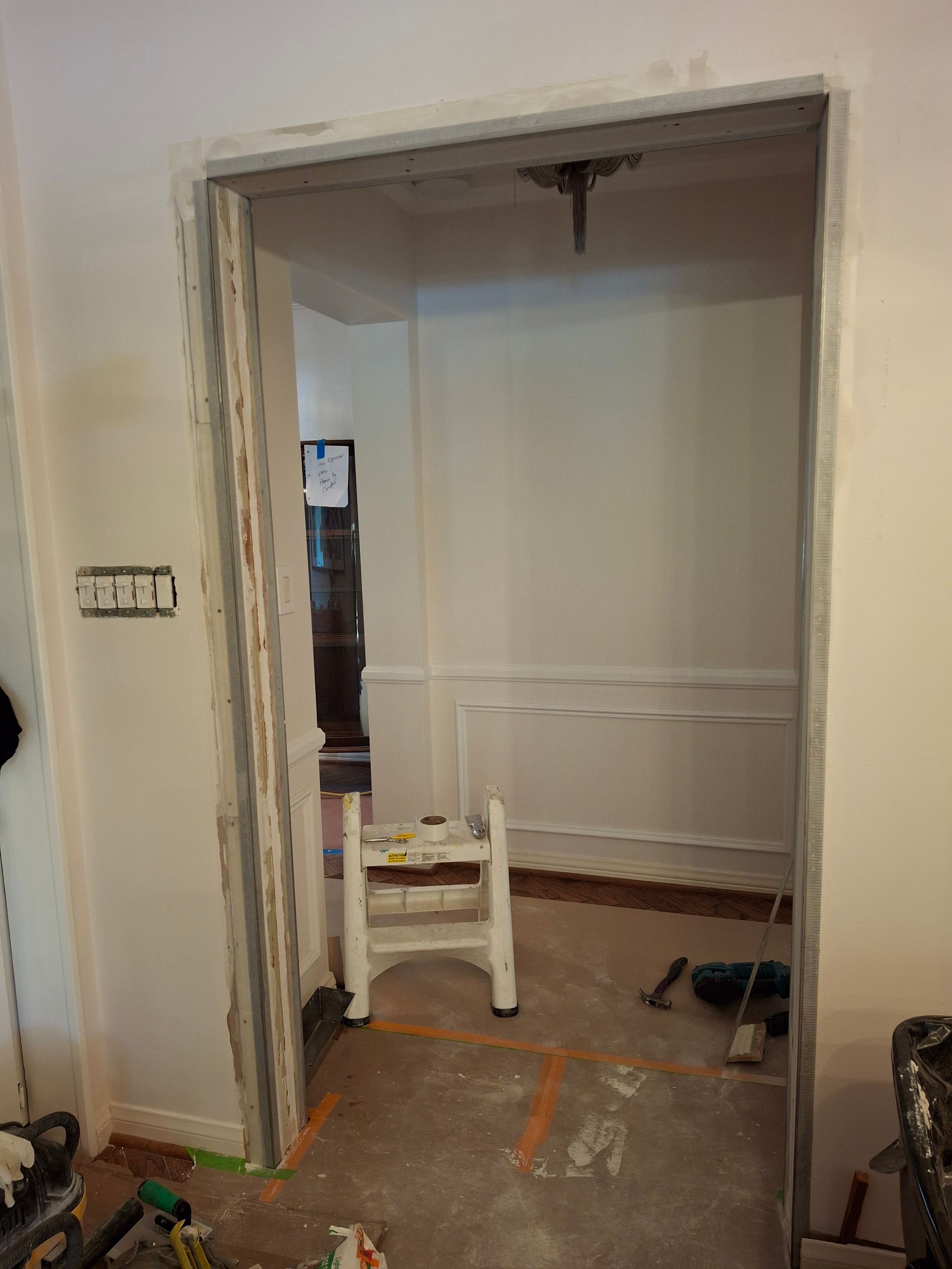 Wall restoration and doorway repair – interior remodeling Los Angeles County