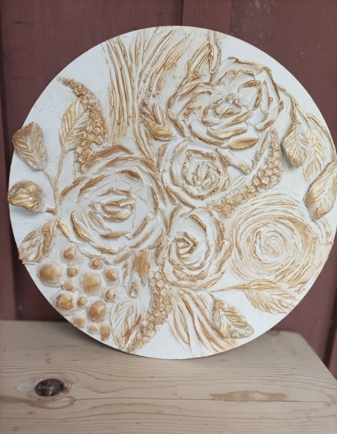 Decorative round sculpture – handcrafted wall art Los Angeles