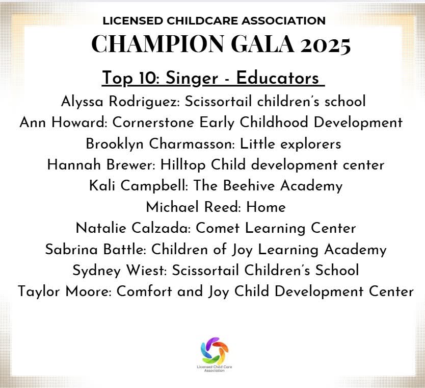 Comfort and Joy top 10 Singer Educators