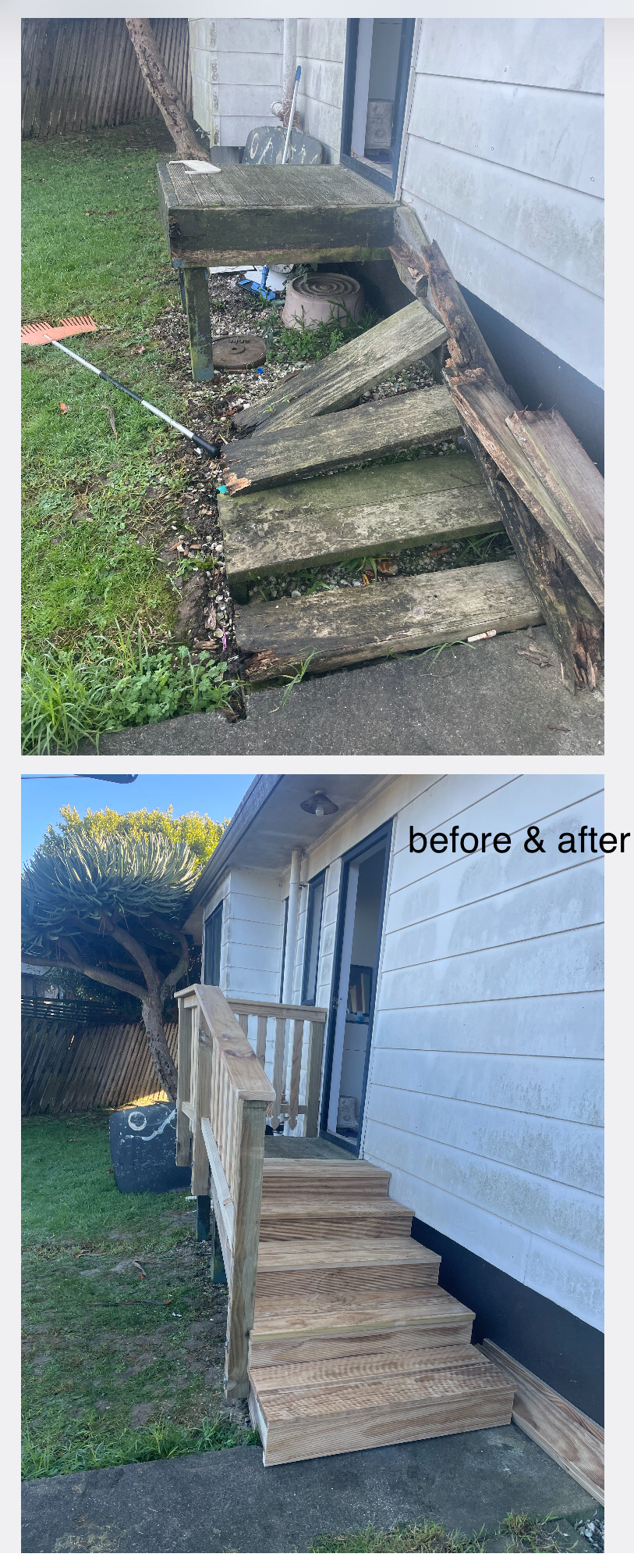 Back entry upgrade in Wattle Downs