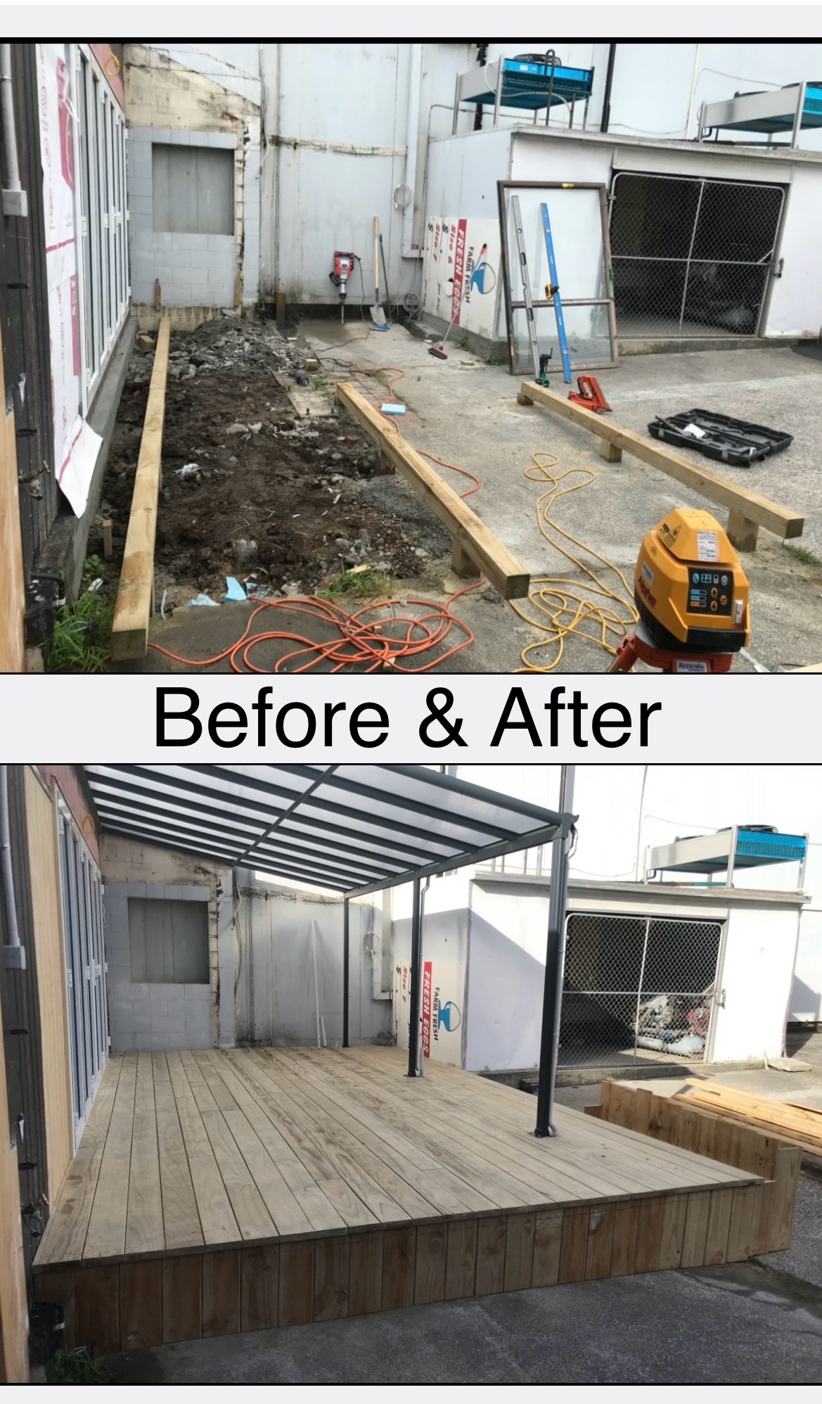 Deck build in Kingsland