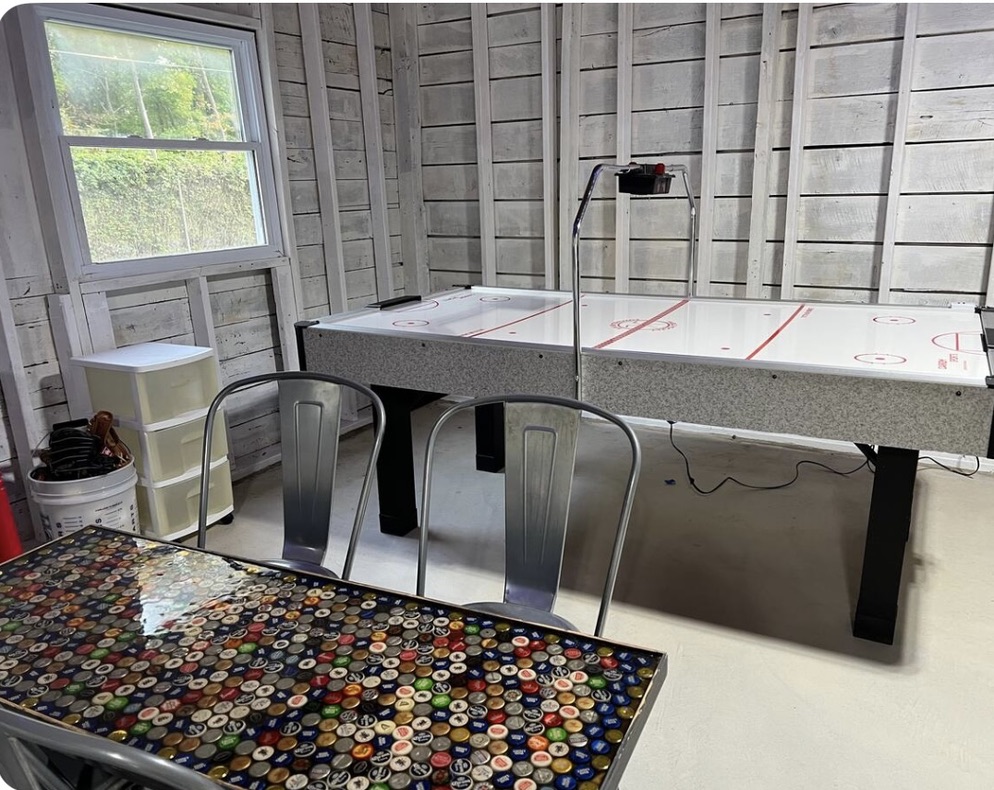 Game Room in Covered Garage Space