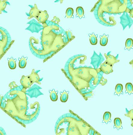 Teal Blue Dragon