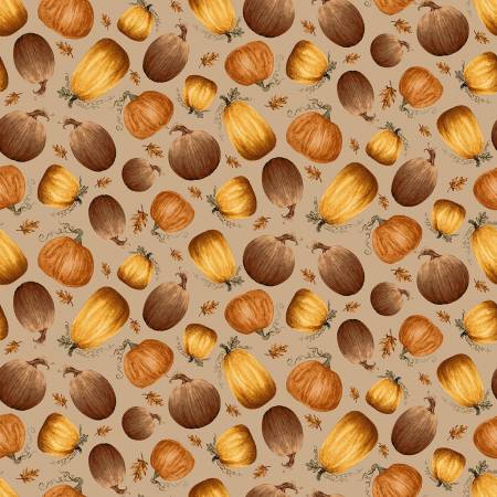 Taupe Tossed Pumpkins