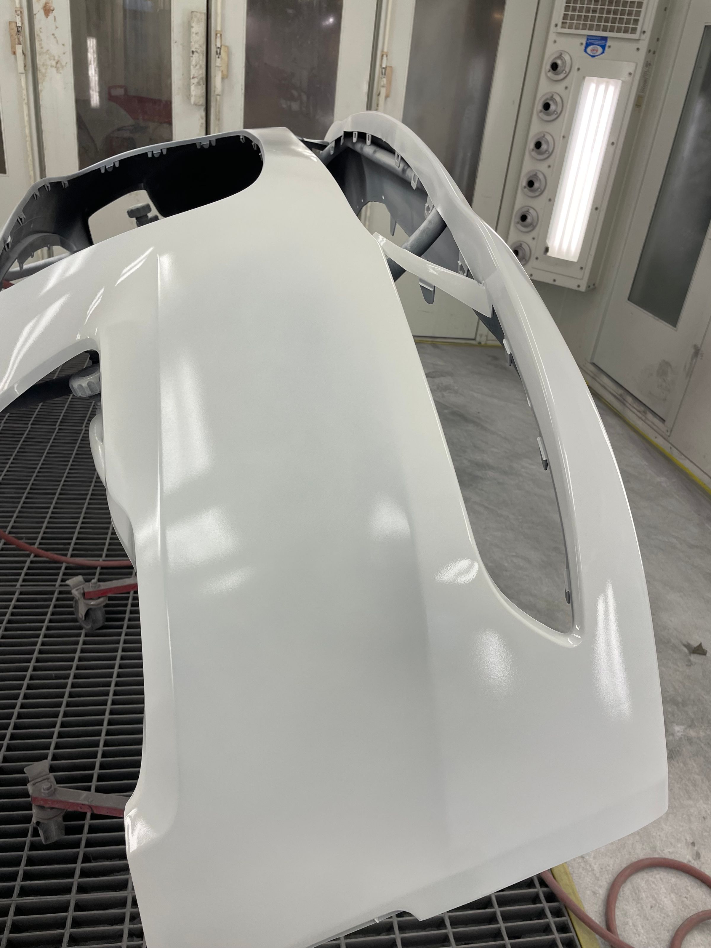 Chrysler 300 Bumper painted by Barrett collision r&r