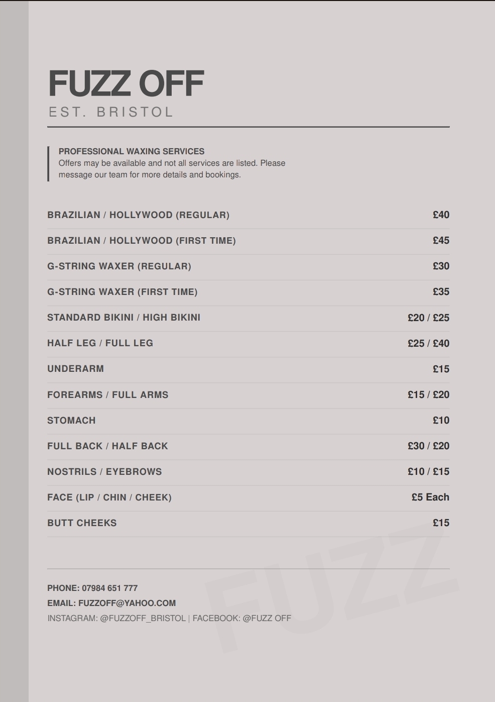 Fuzz Off: Waxing Hair Removal in Bristol's image