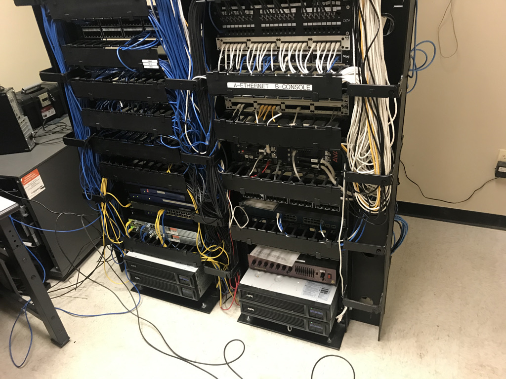IT Room - Data and Phone Rack cleaned up.  