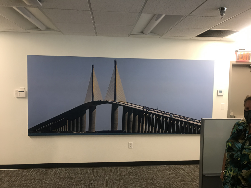 EchoPark - Relocated Wall Art to make room for Office TV Mount