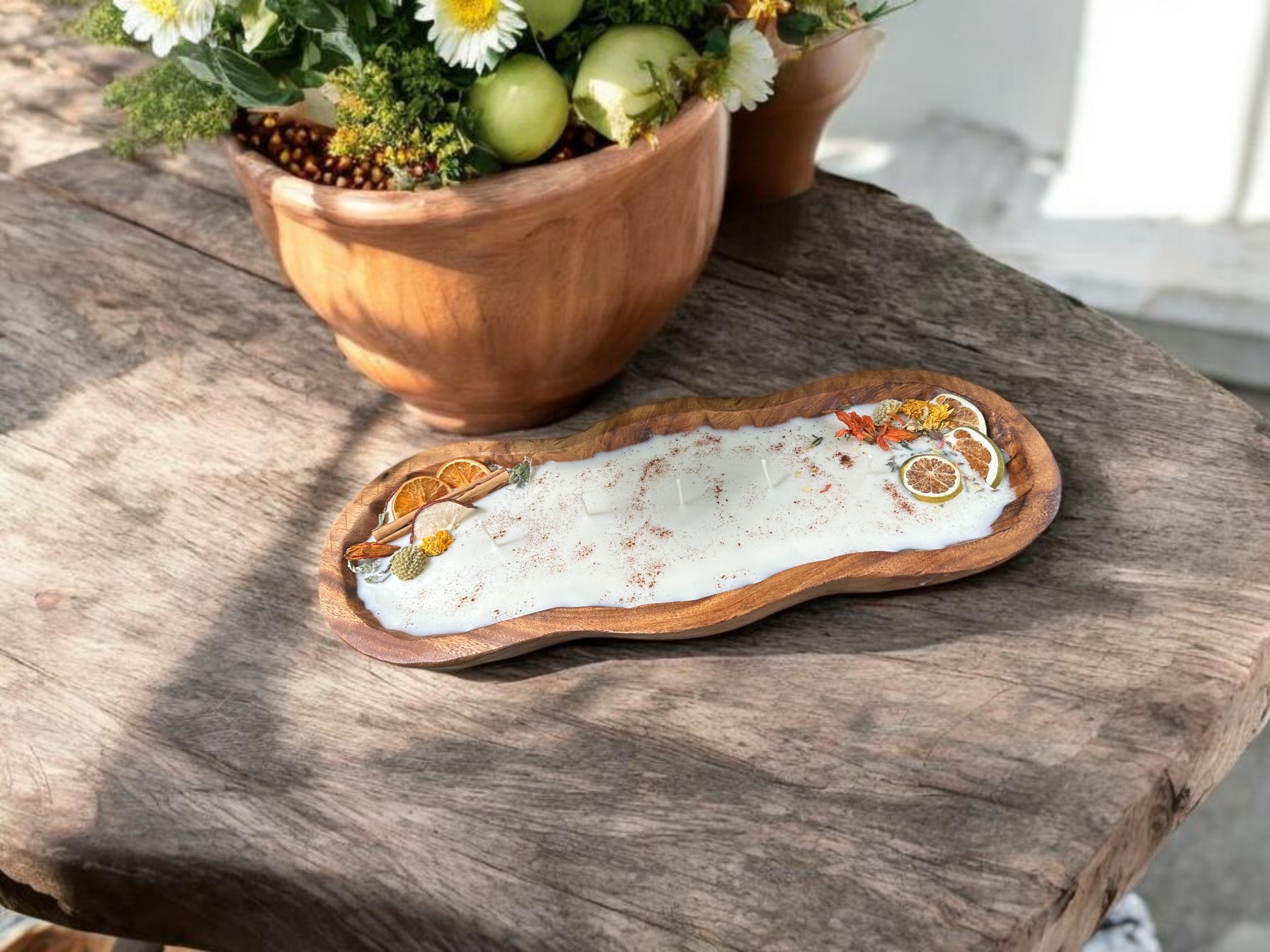 Extra large dough bowl candle (refillable)