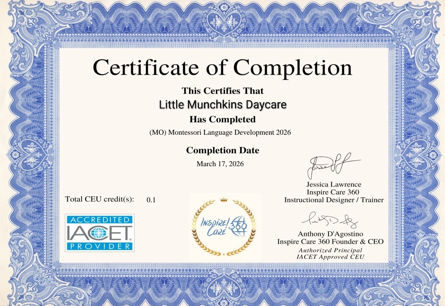 providing the best care for ages 2 weeks and up's image