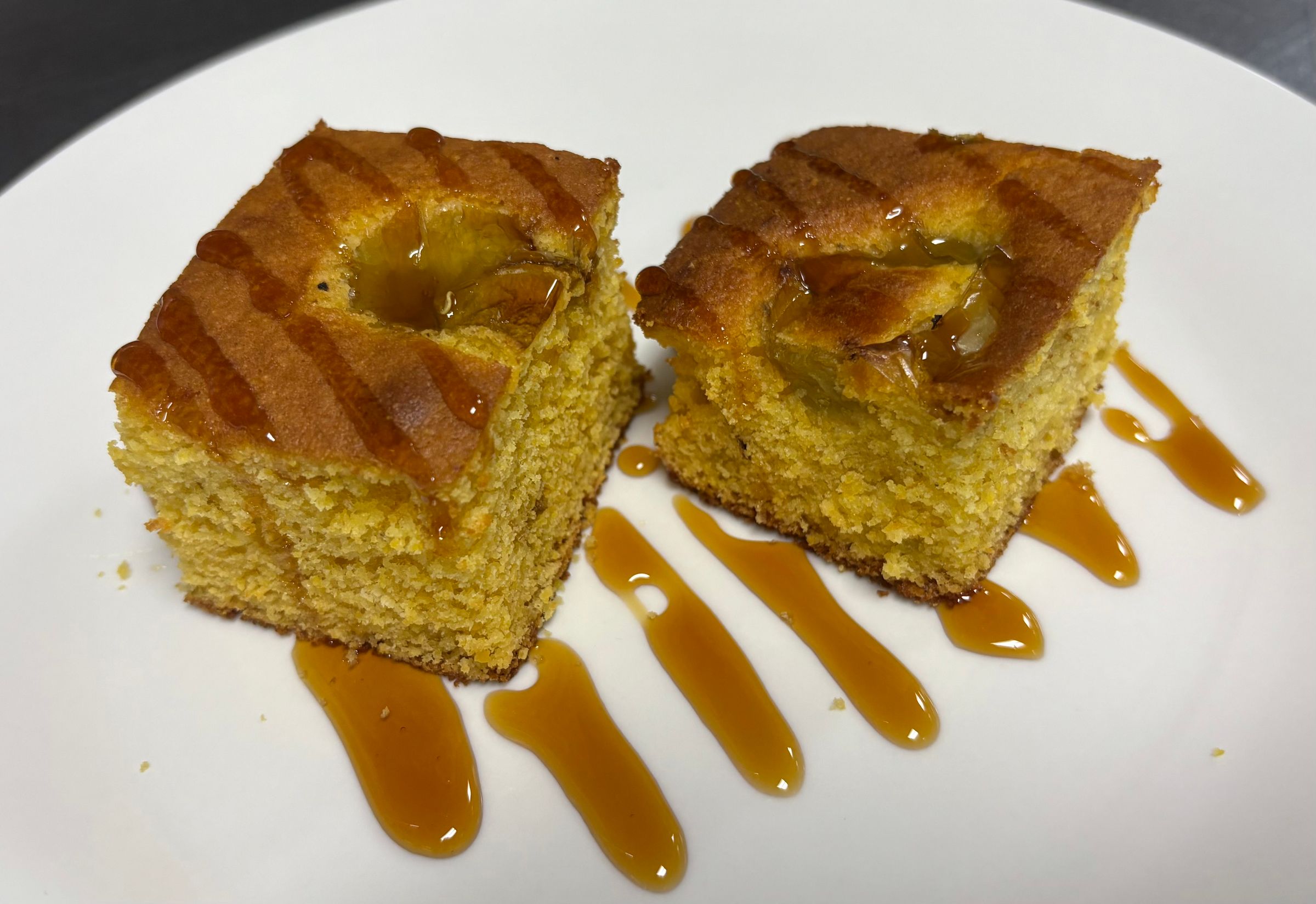Roasted Pablano Cornbread with Local Honey