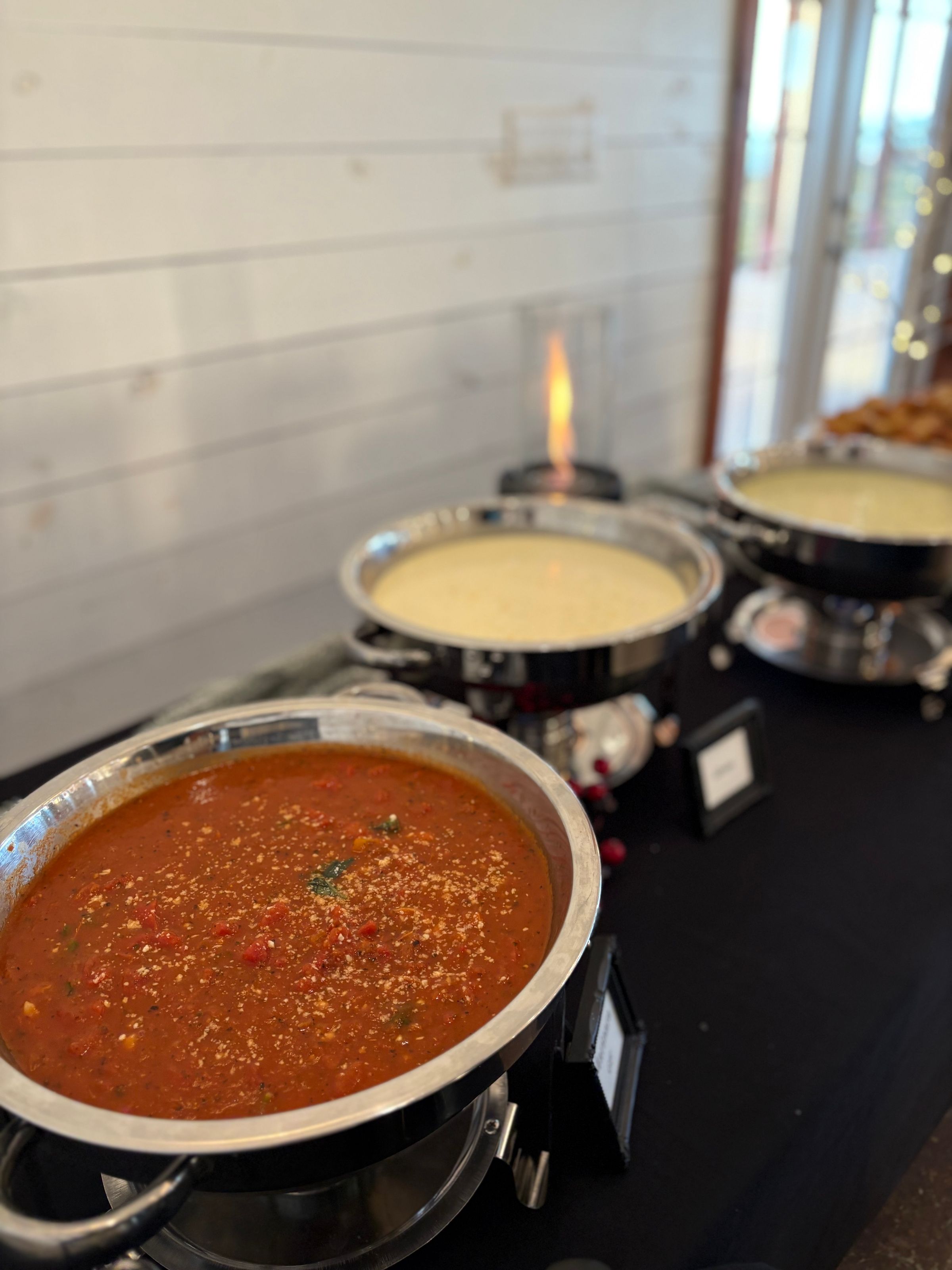 Homemade Marinara, Alfredo and Pesto Cream