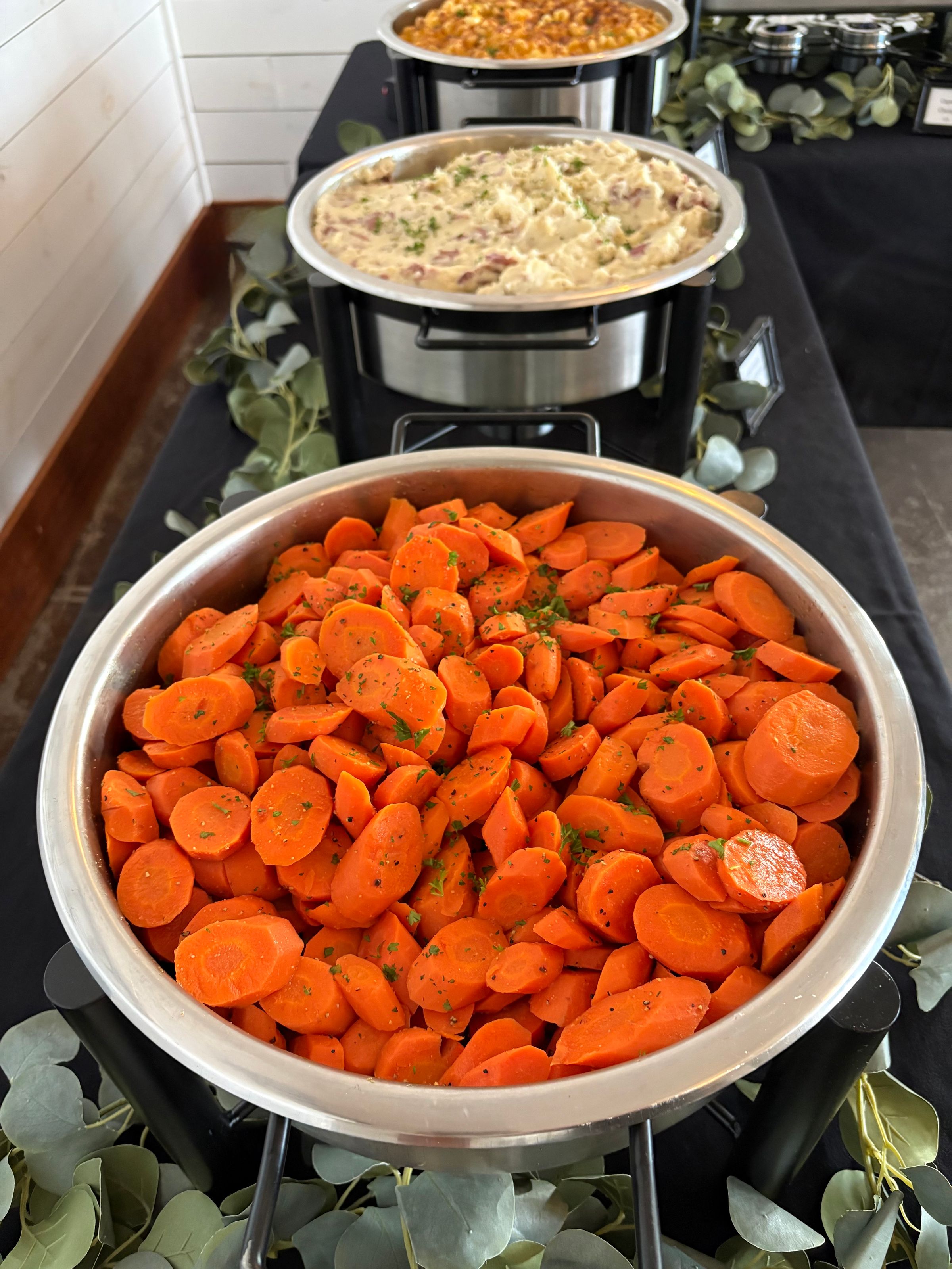 Roasted Sweet Carrots, Redskin Mash