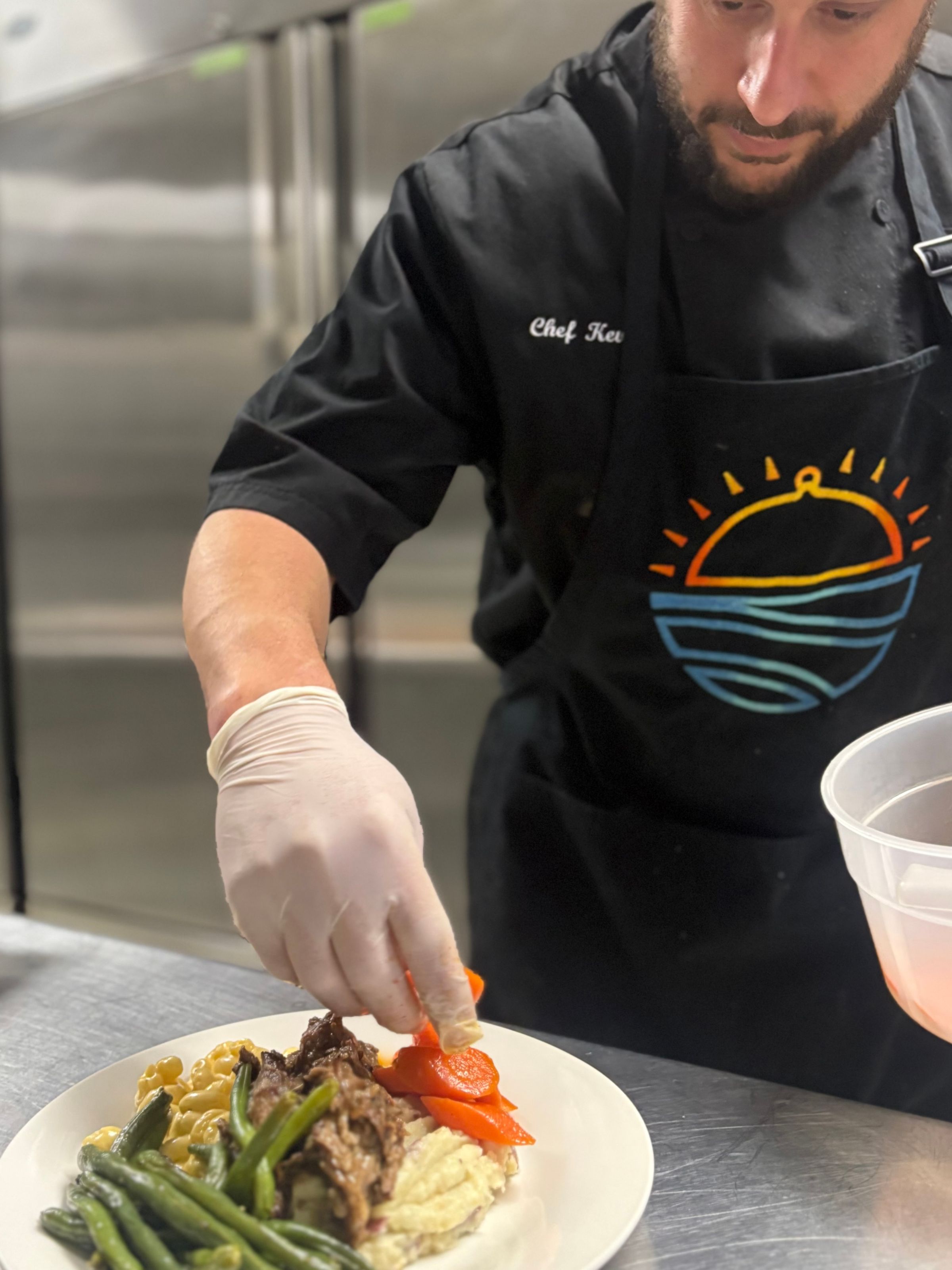 Chuck Roast, Redskin Mash, Roasted Sweet Carrots, & Three Cheese Mac