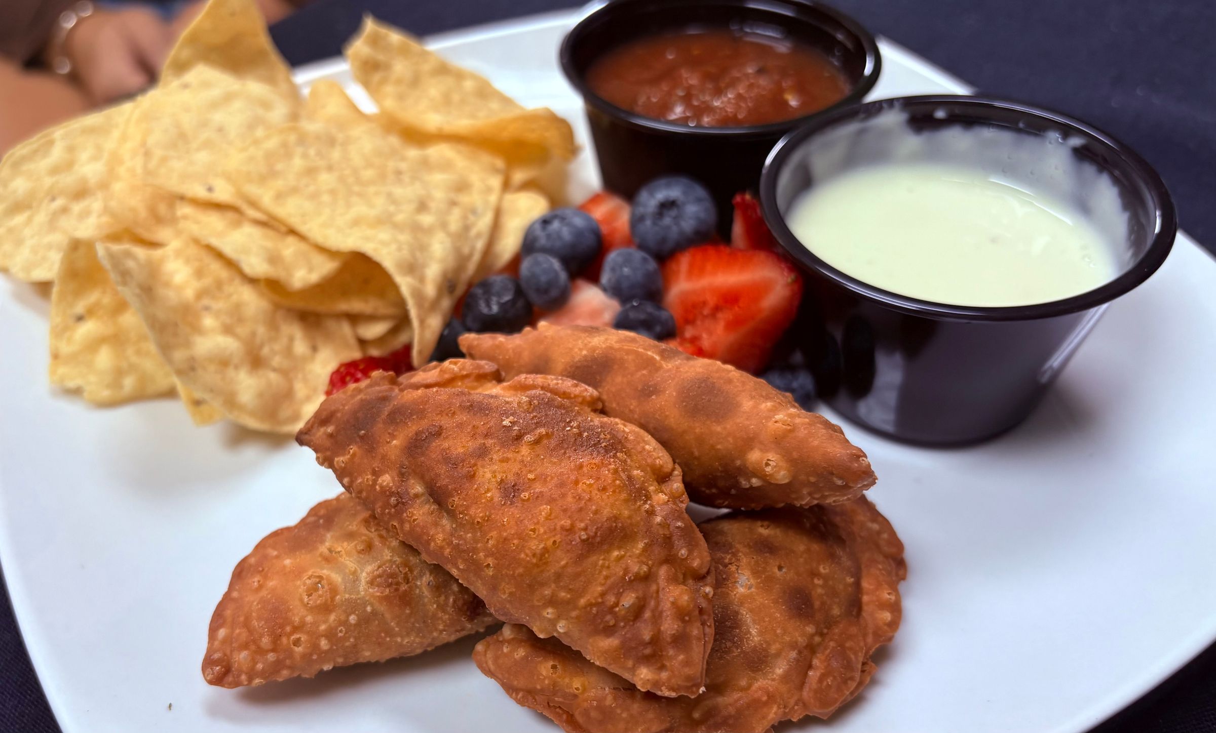 Beef Empanadas, Housemade Queso and Salsa