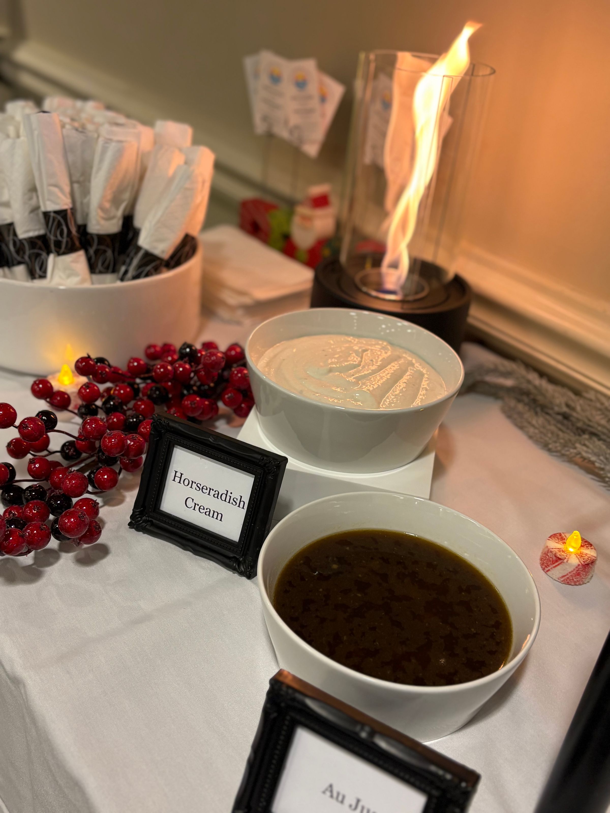 Au Jus and Horseradish