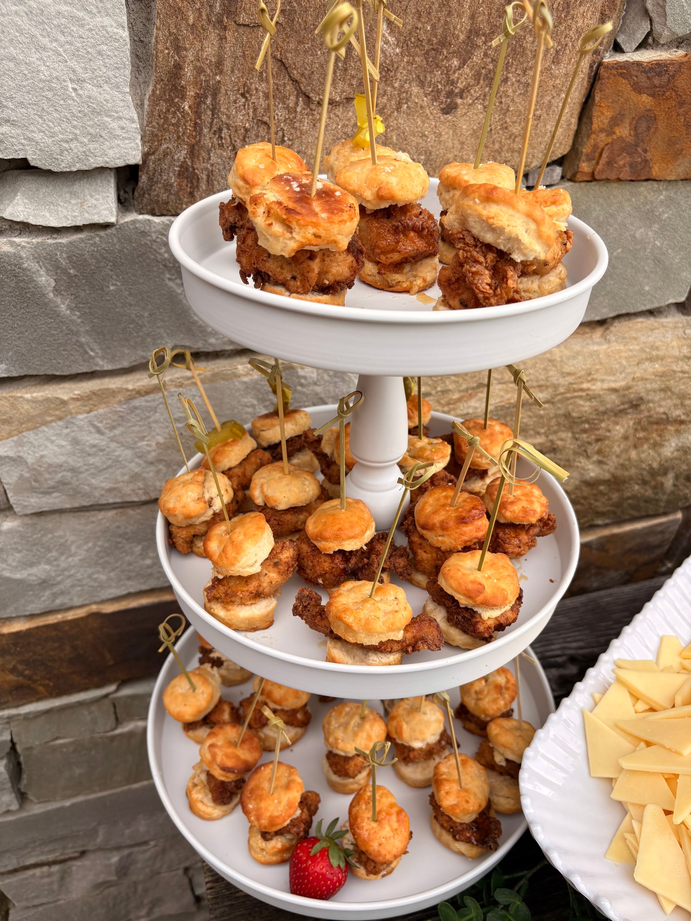 Mini Hot Honey Chicken Biscuits