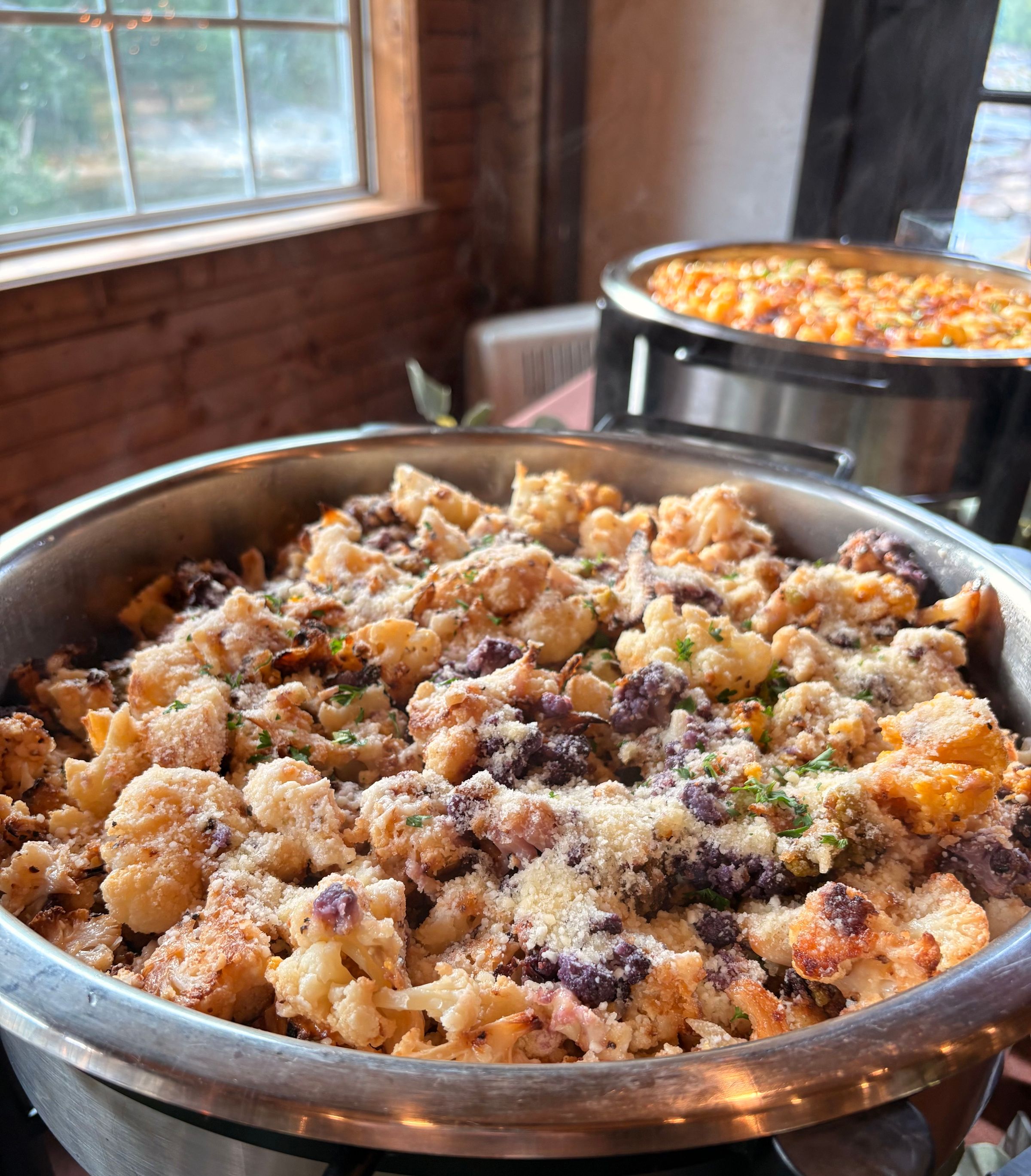 Roasted Parmesan Tri-Color Cauliflower