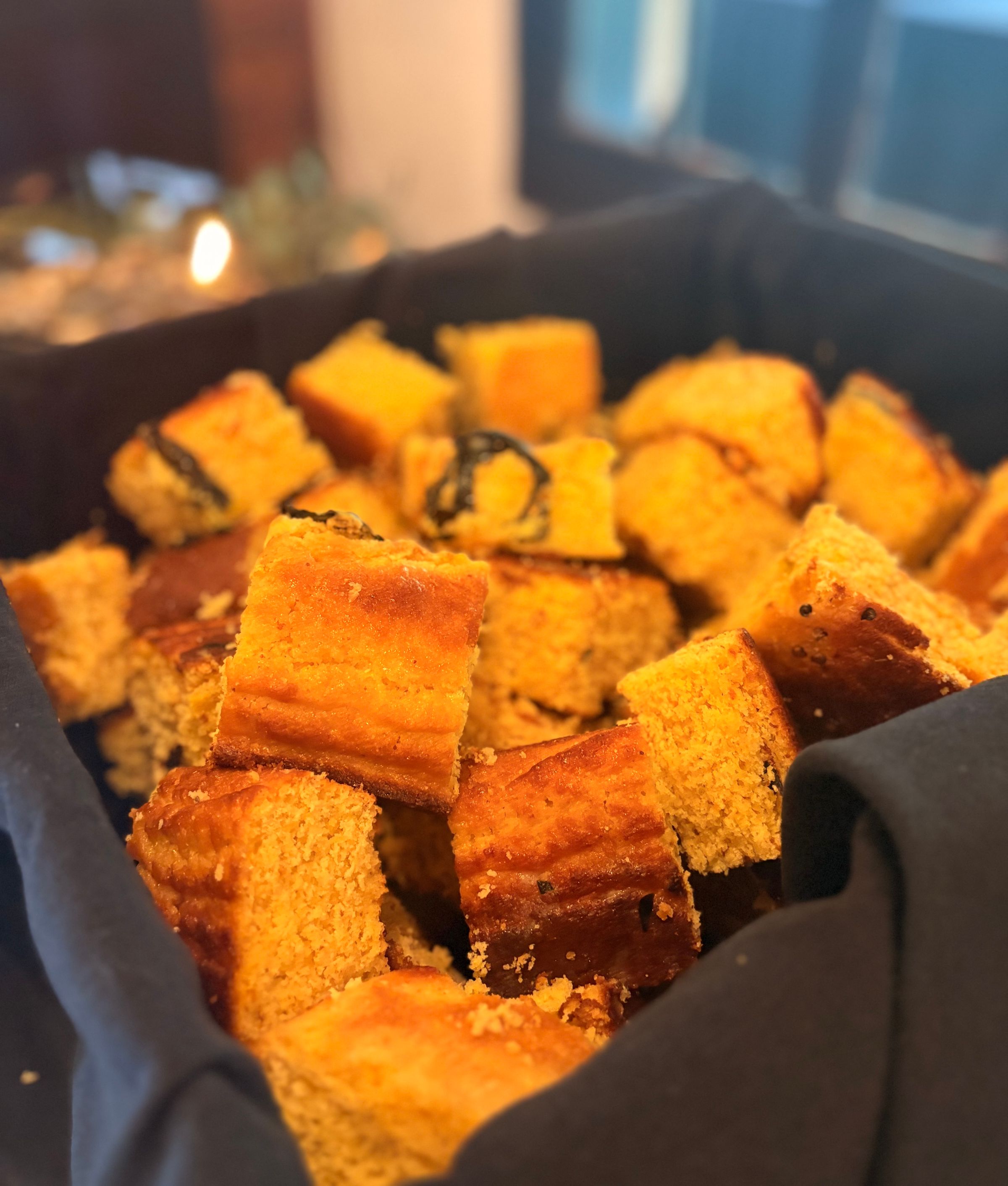 Roasted Poblano Cornbread
