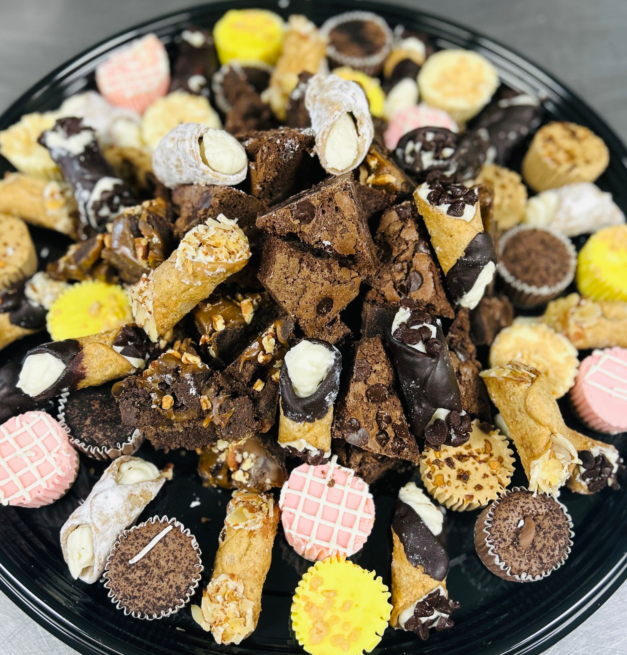 Assorted Mini Cannoli's, Double Chocolate Brownies
