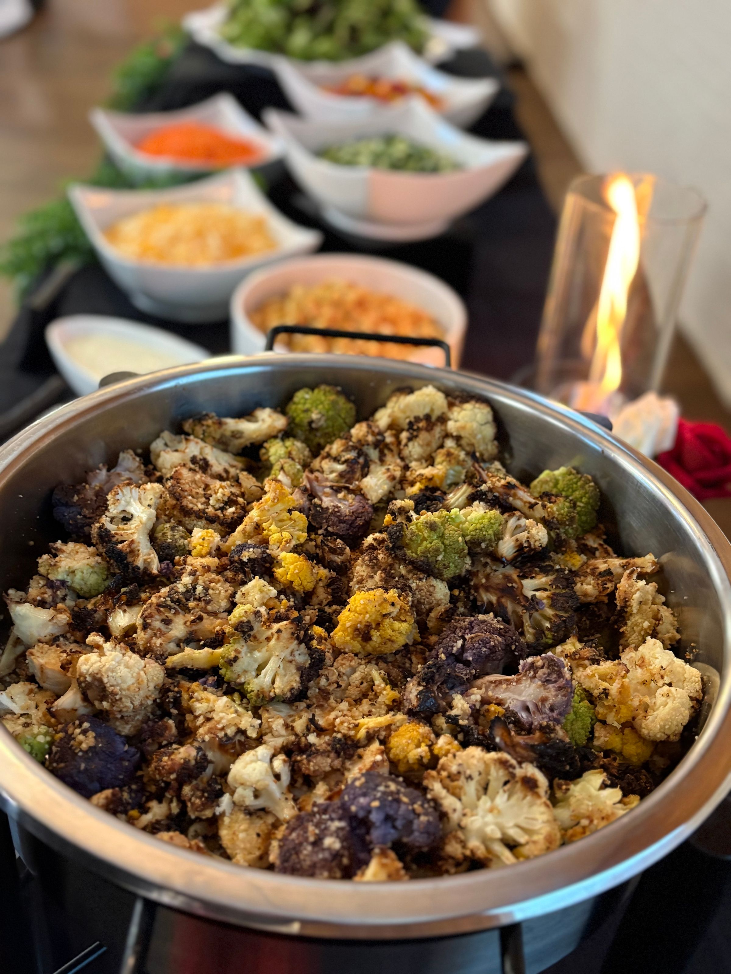 Tri-Color Parmesan Cauliflower