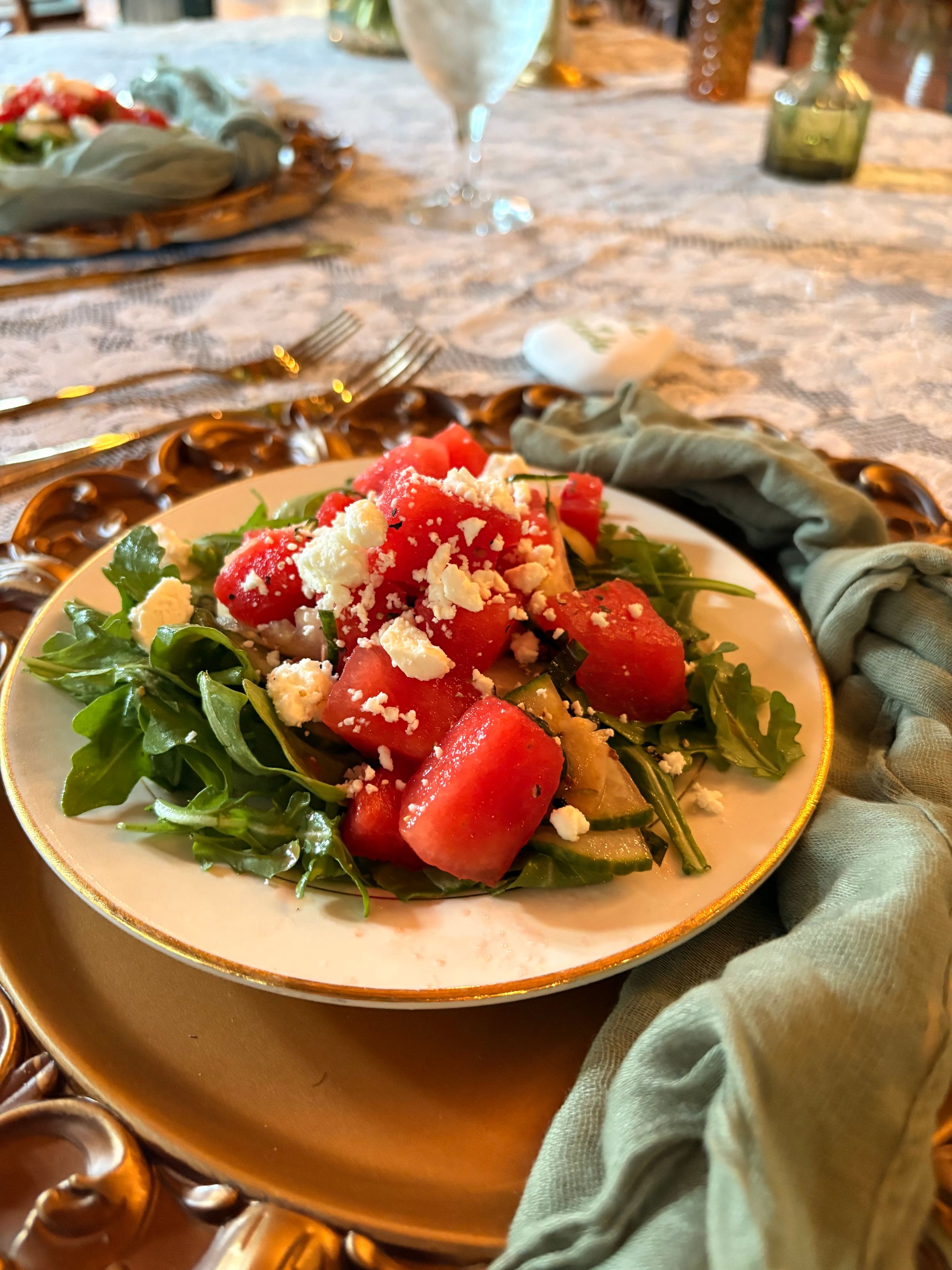 Watermelon, Feta Summer Salad